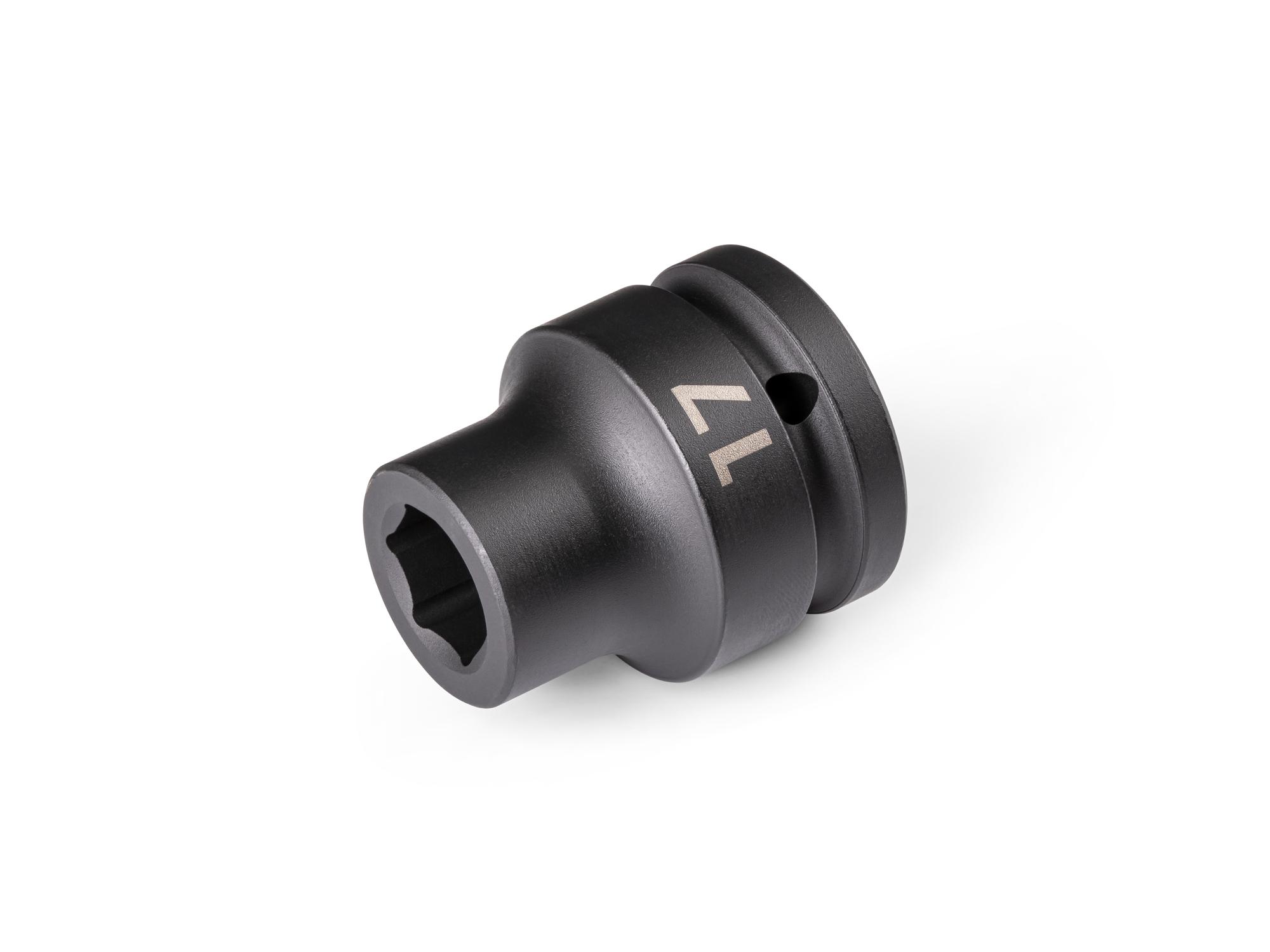Front-right angle view of Tekton impact drive 6-point socket. Item #SID32117
