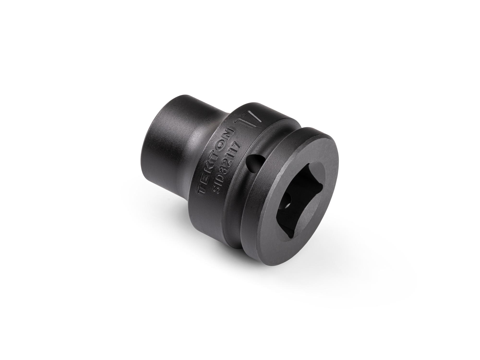 Back angle view of Tekton impact drive 6-point socket. Item #SID32117