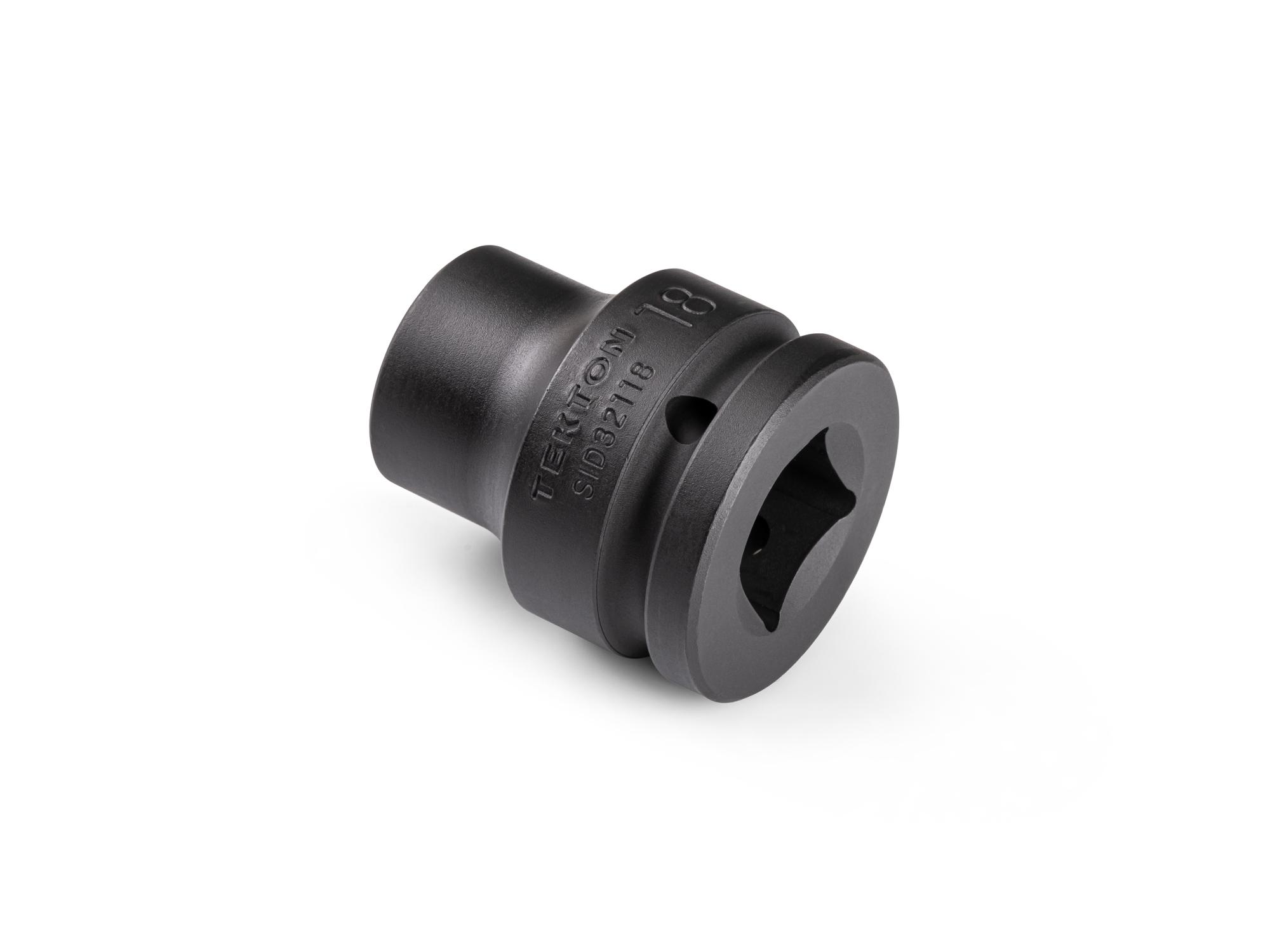 Back angle view of Tekton impact drive 6-point socket. Item #SID32118