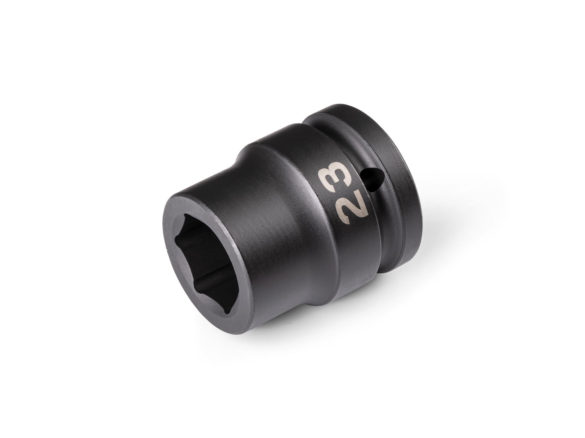 Front-right angle view of Tekton impact drive 6-point socket. Item #SID32123