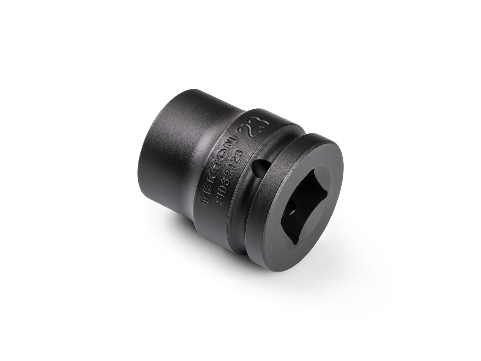 Back angle view of Tekton impact drive 6-point socket. Item #SID32123
