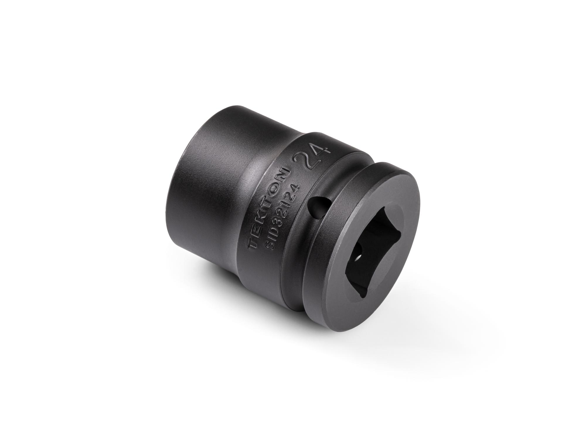 Back angle view of Tekton impact drive 6-point socket. Item #SID32124