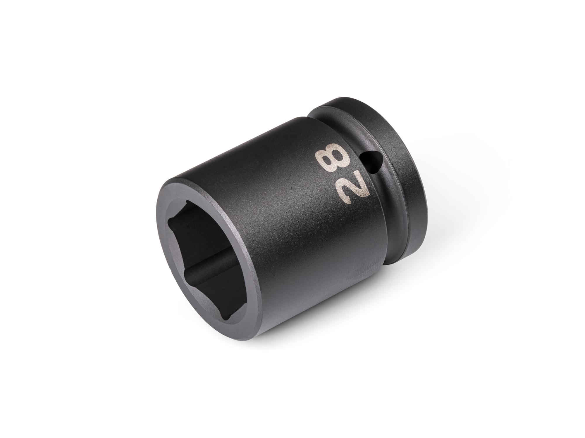 Front-right angle view of Tekton impact drive 6-point socket. Item #SID32128