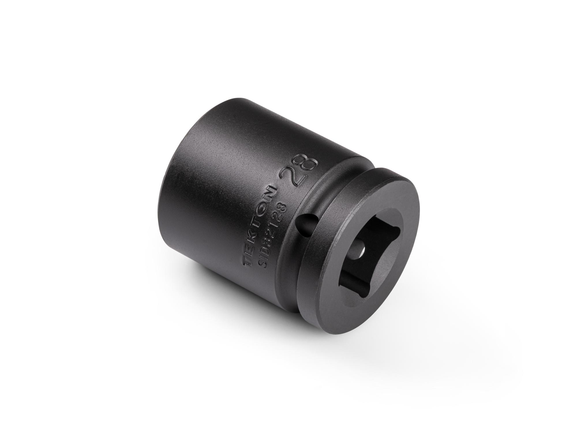 Back angle view of Tekton impact drive 6-point socket. Item #SID32128