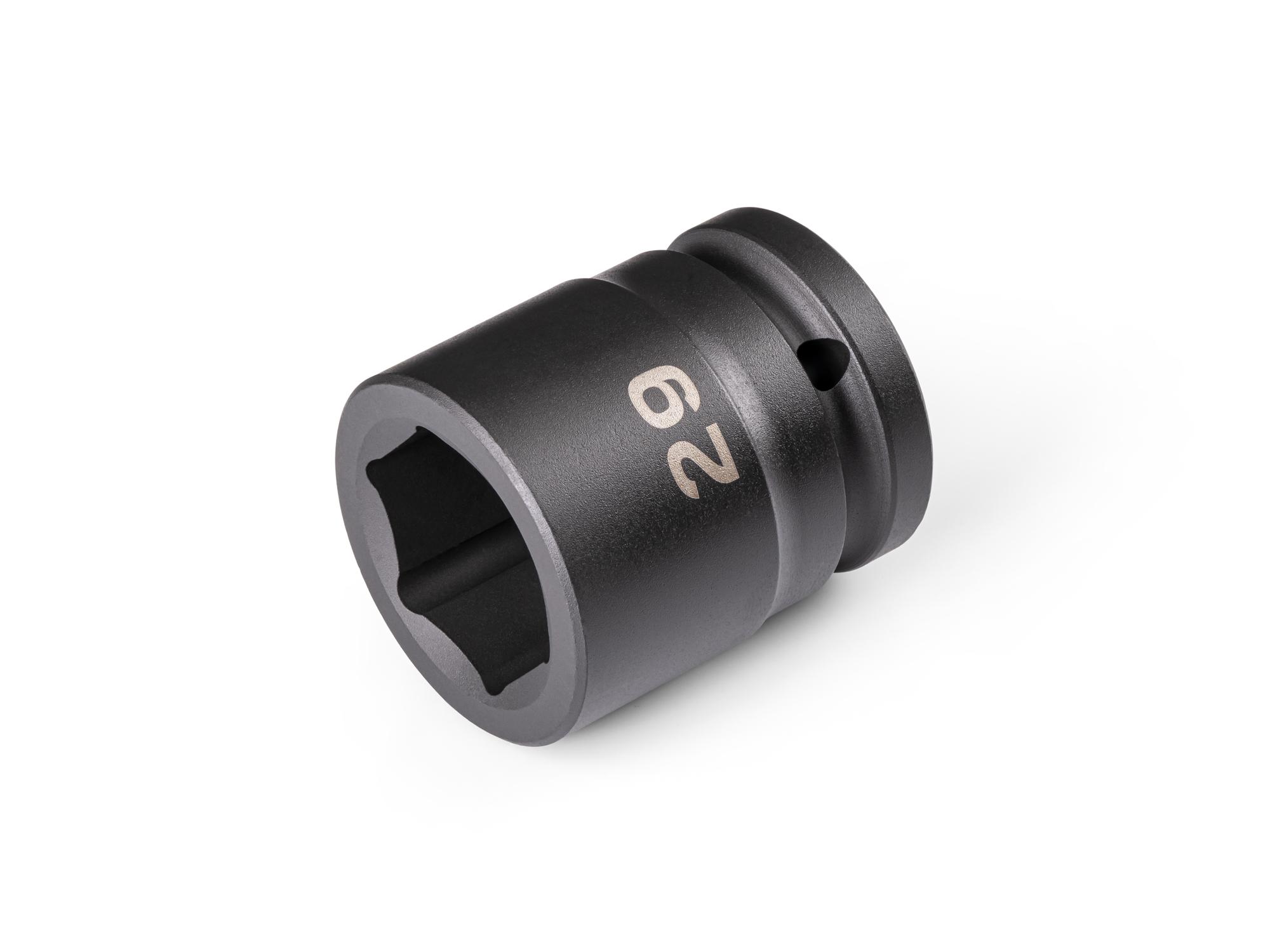 Front-right angle view of Tekton impact drive 6-point socket. Item #SID32129