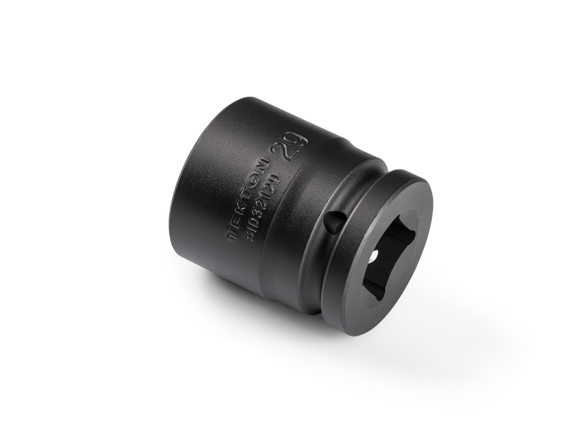 Back angle view of Tekton impact drive 6-point socket. Item #SID32129