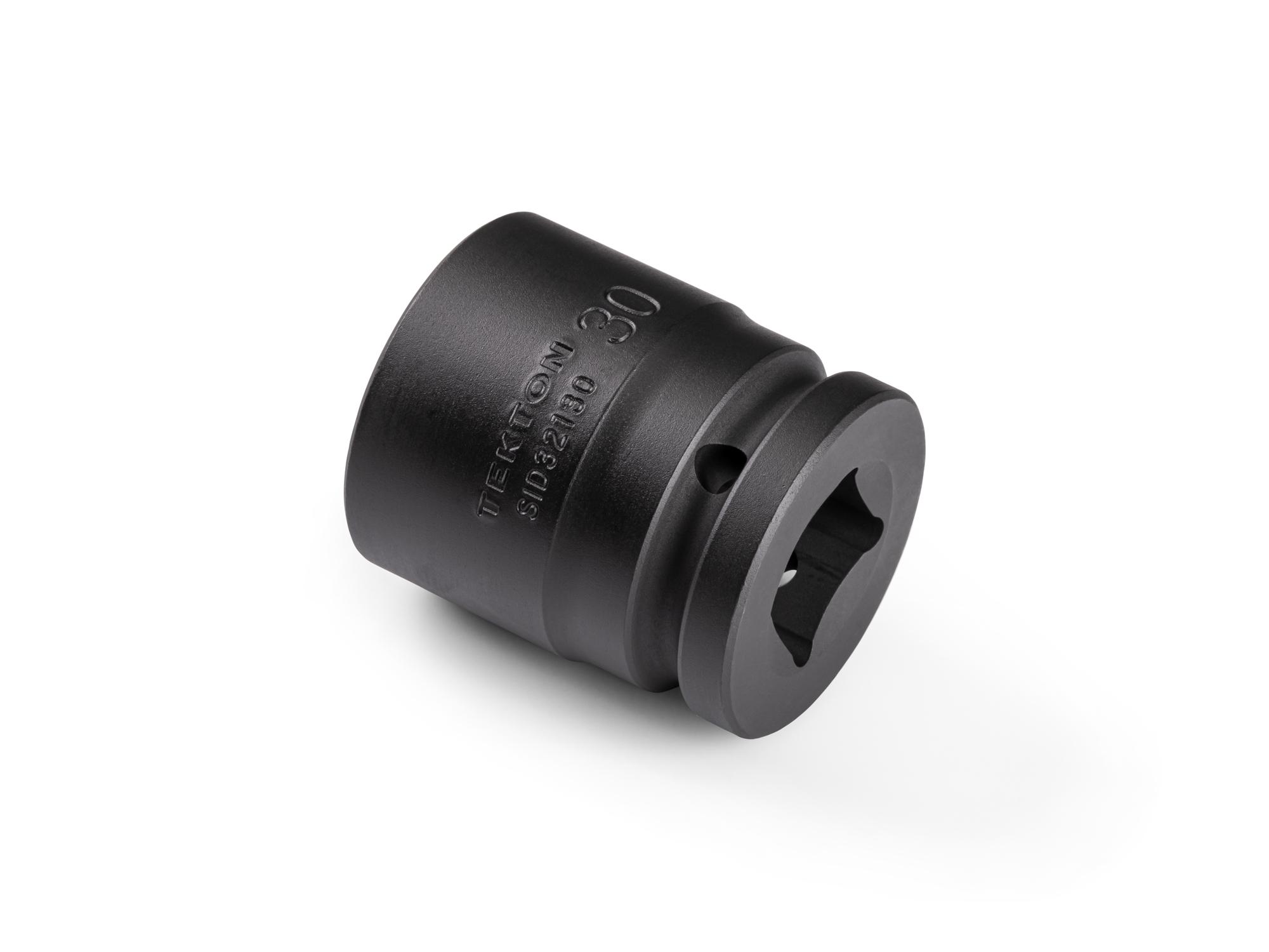 Back angle view of Tekton impact drive 6-point socket. Item #SID32130