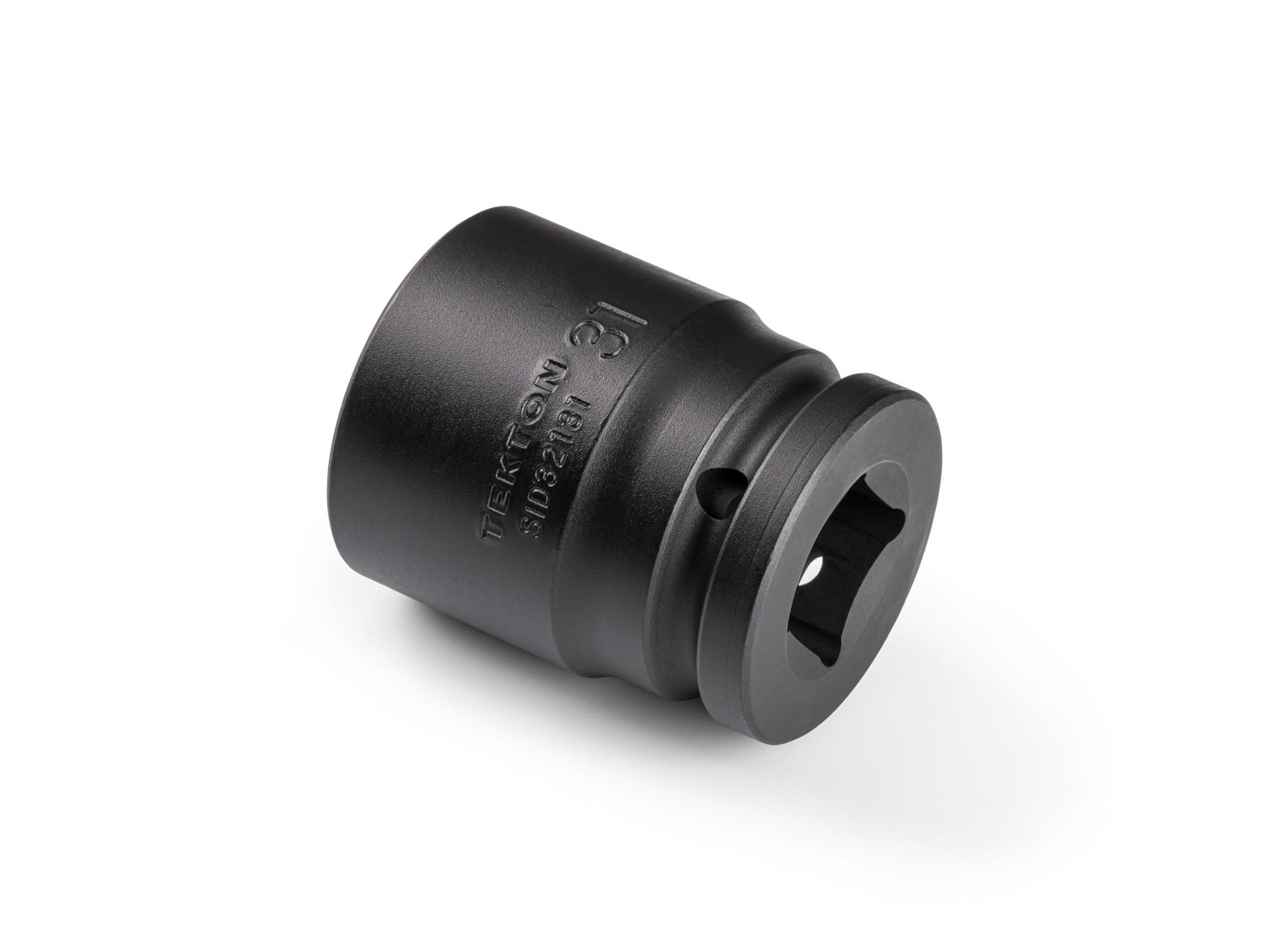 Back angle view of Tekton impact drive 6-point socket. Item #SID32131