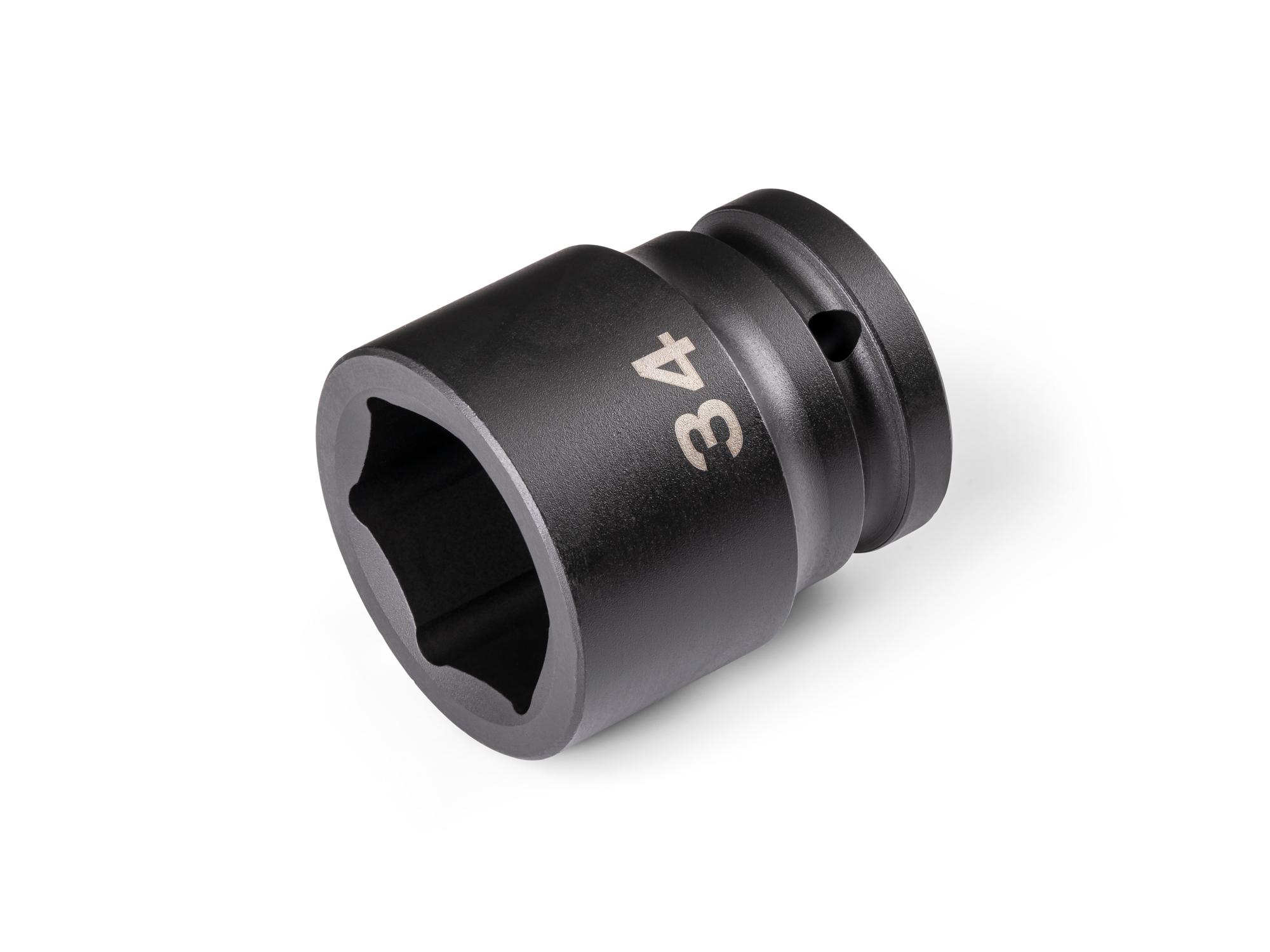 Front-right angle view of Tekton impact drive 6-point socket. Item #SID32134