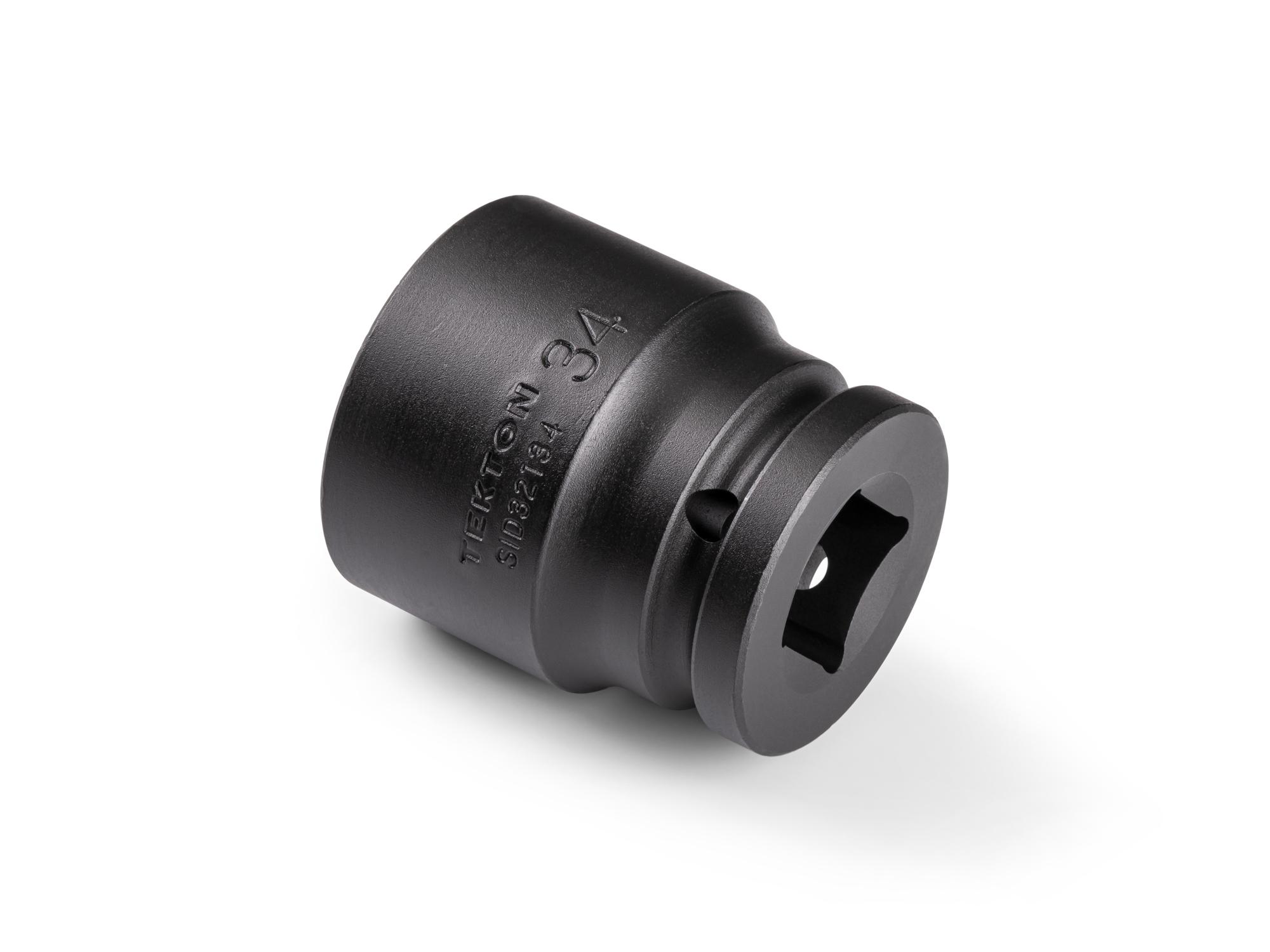 Back angle view of Tekton impact drive 6-point socket. Item #SID32134