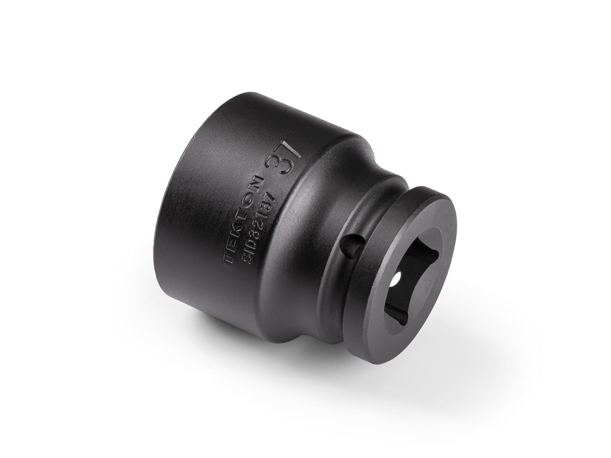 Back angle view of Tekton impact drive 6-point socket. Item #SID32137