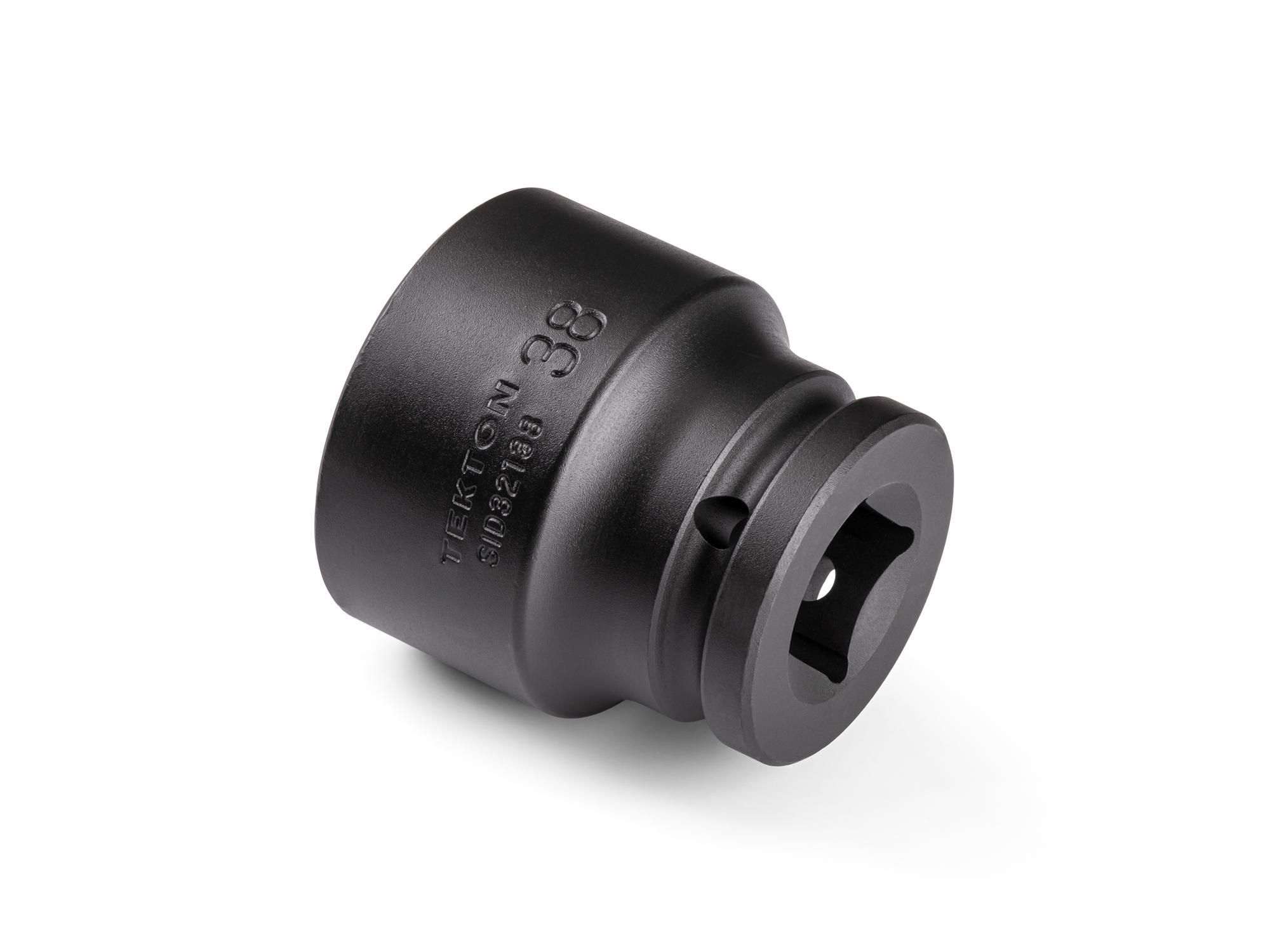 Back angle view of Tekton impact drive 6-point socket. Item #SID32138