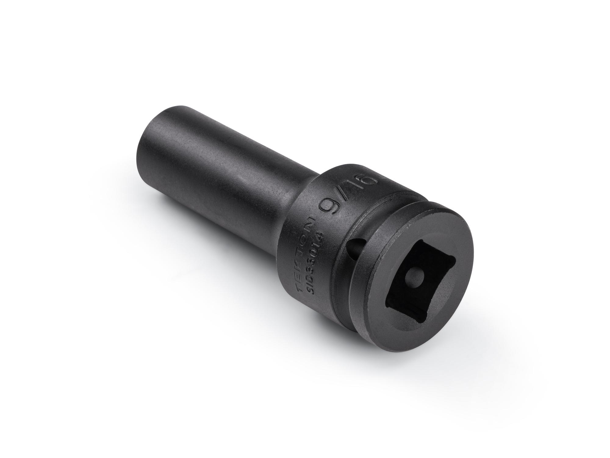 Back angle view of Tekton impact drive 6-point socket. Item #SID33014
