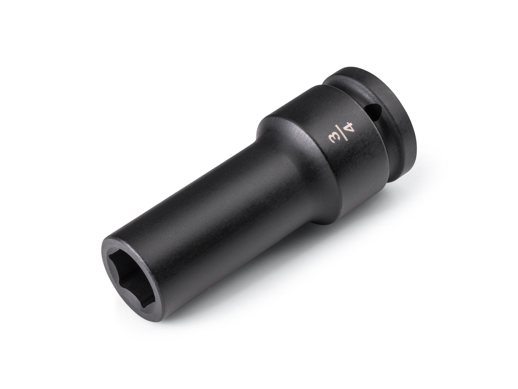 Front-right angle view of Tekton impact drive 6-point socket. Item #SID33019