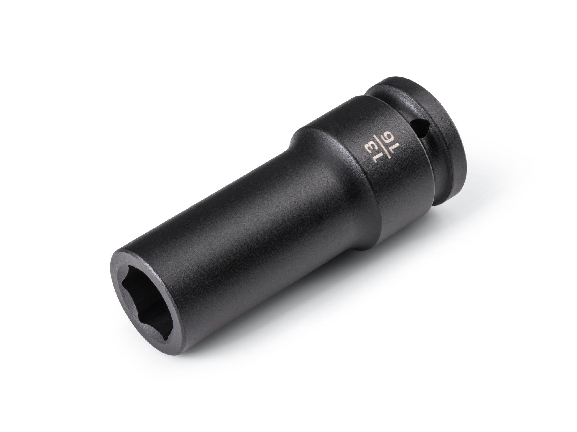 Front-right angle view of Tekton impact drive 6-point socket. Item #SID33021