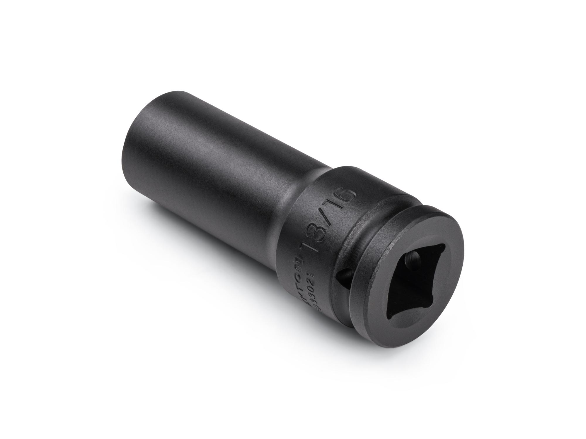 Back angle view of Tekton impact drive 6-point socket. Item #SID33021