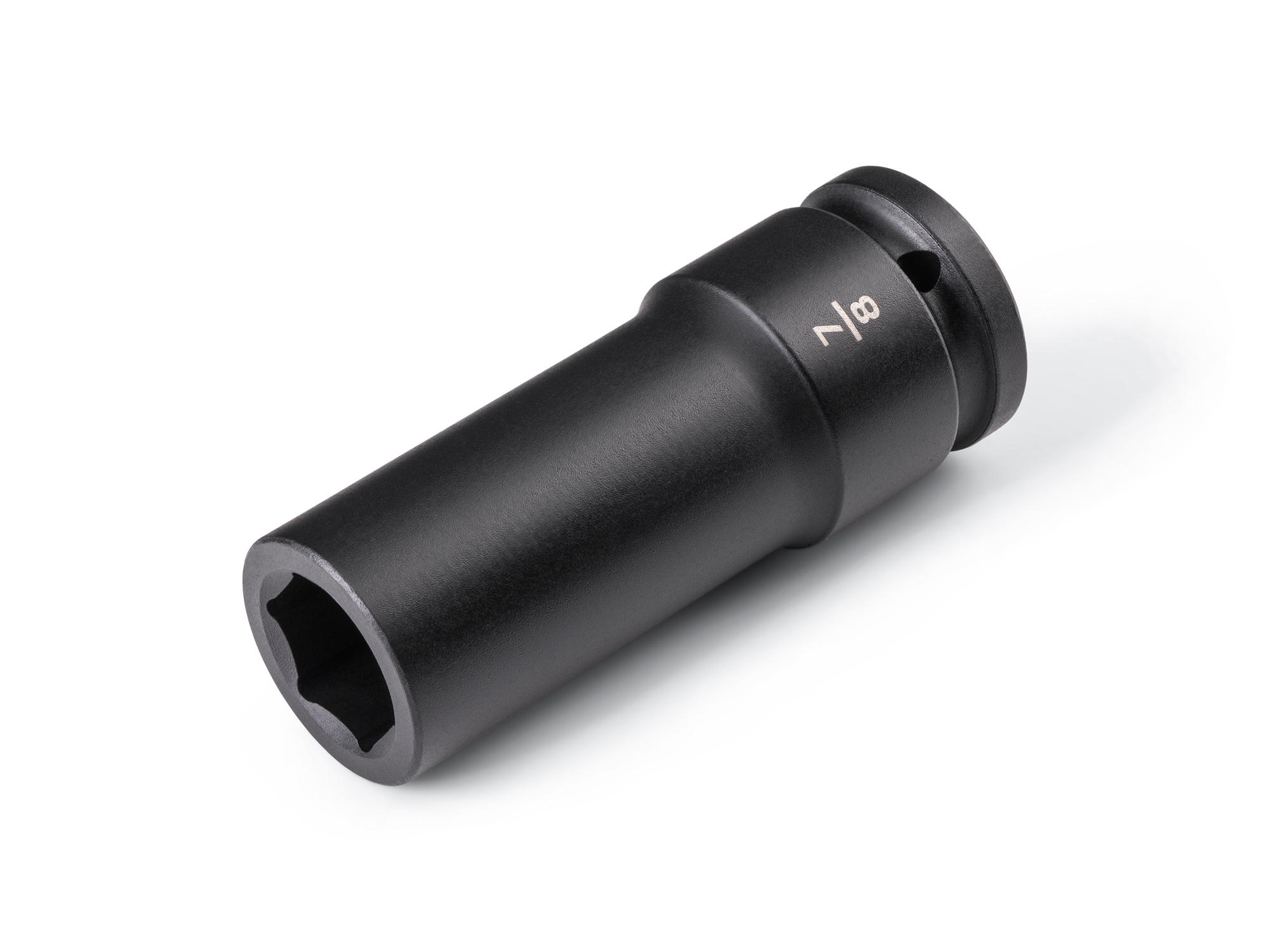 Front-right angle view of Tekton impact drive 6-point socket. Item #SID33022