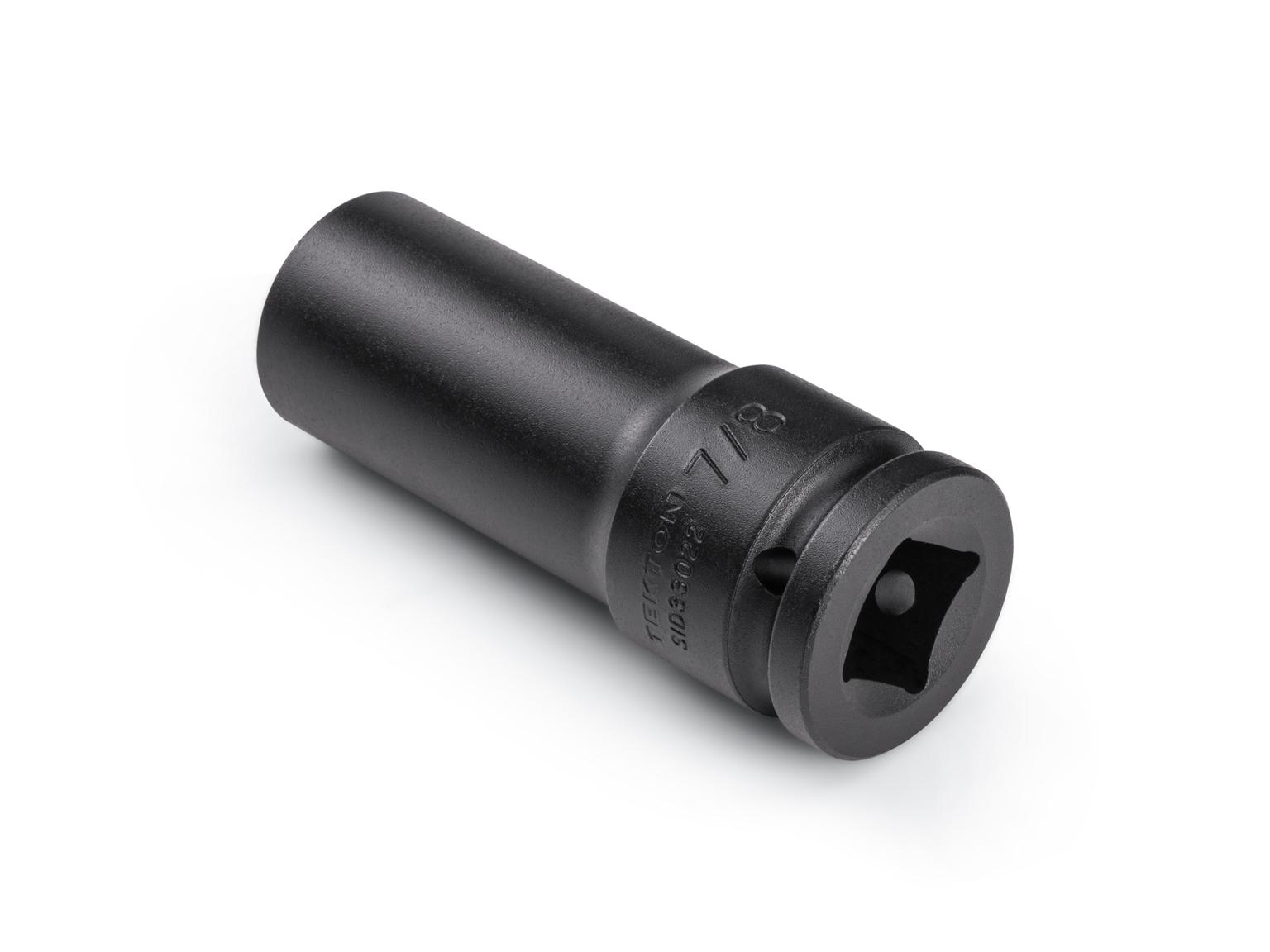 Back angle view of Tekton impact drive 6-point socket. Item #SID33022