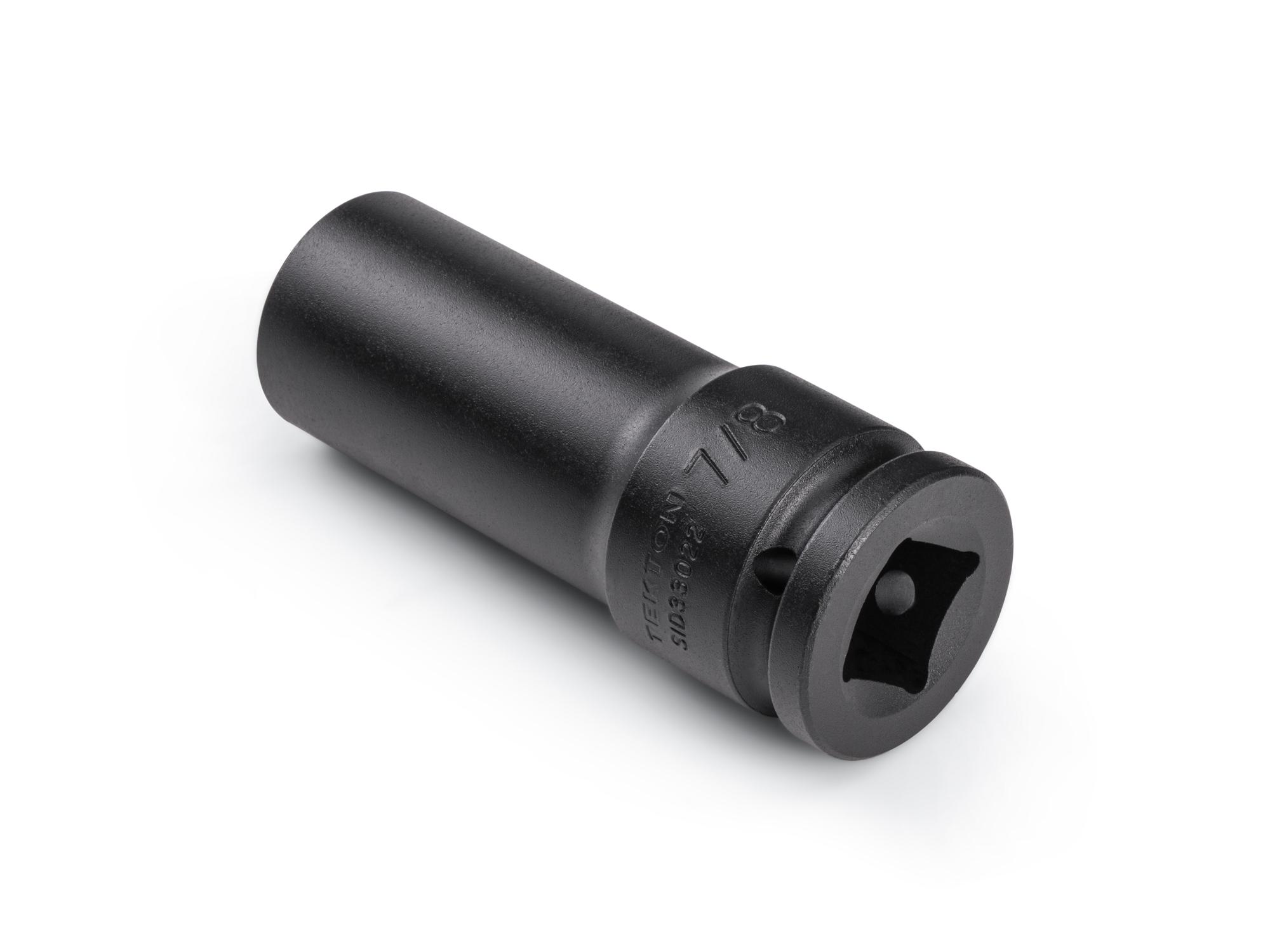 Back angle view of Tekton impact drive 6-point socket. Item #SID33022