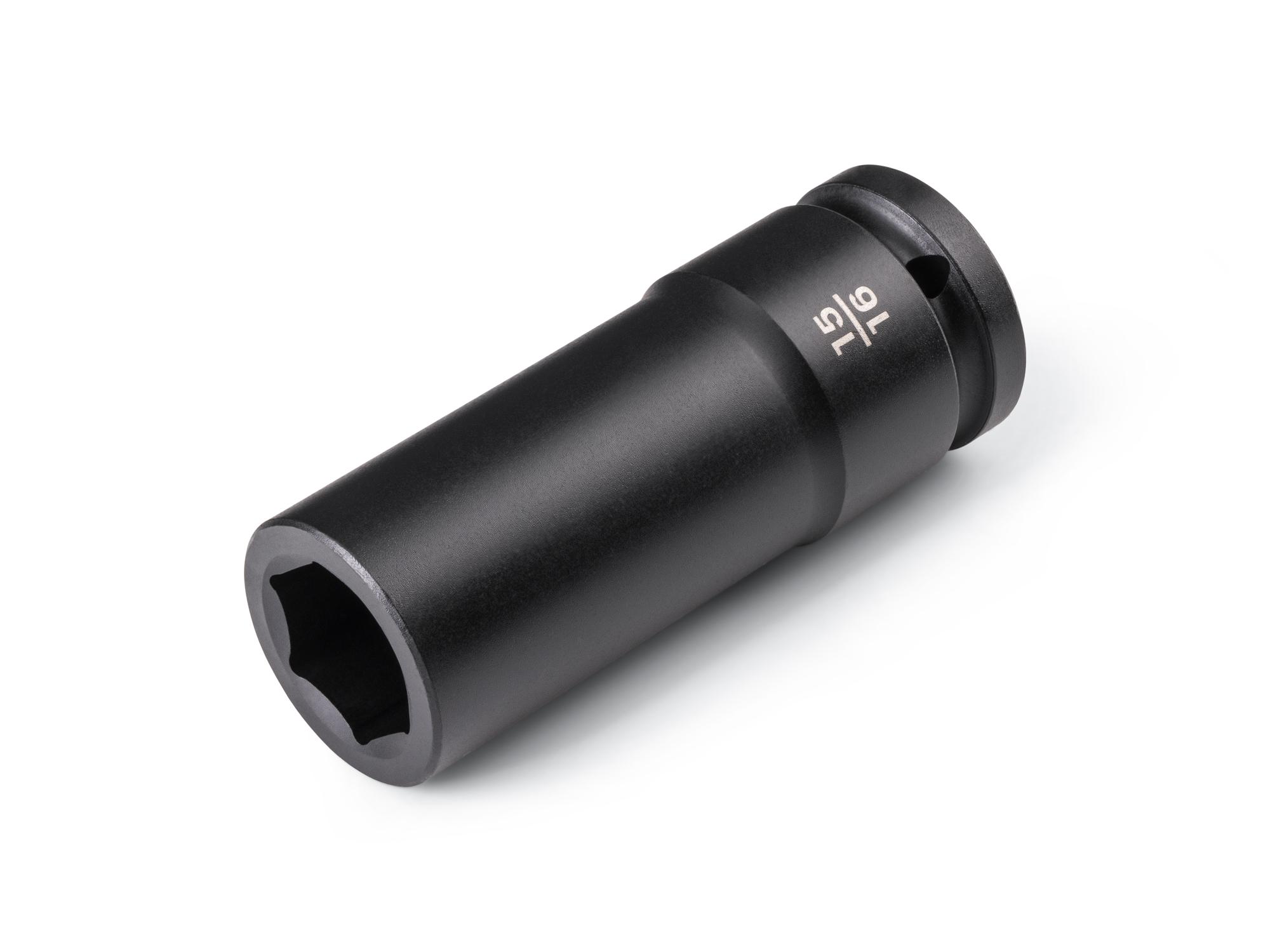 Front-right angle view of Tekton impact drive 6-point socket. Item #SID33024