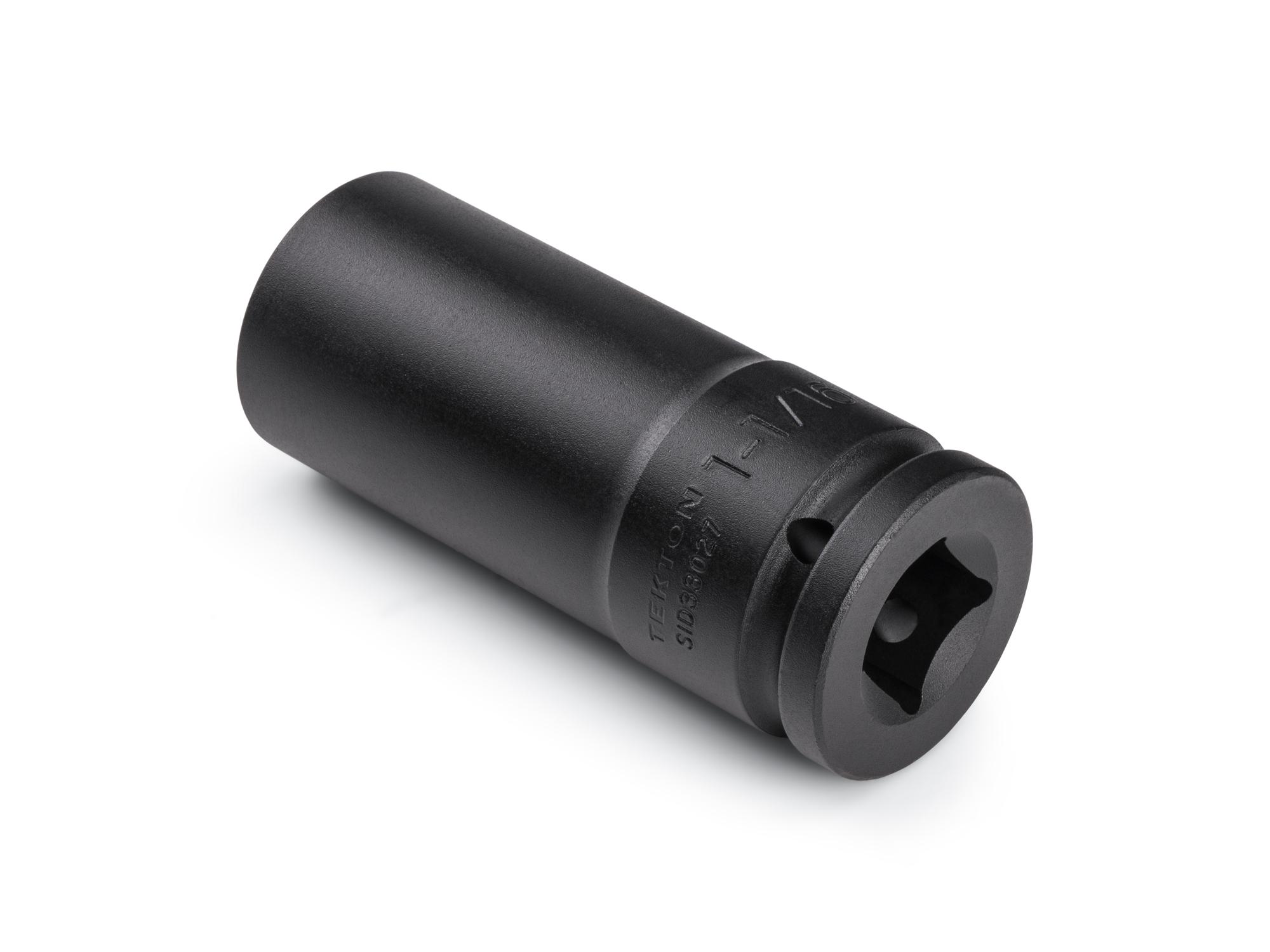 Back angle view of Tekton impact drive 6-point socket. Item #SID33027