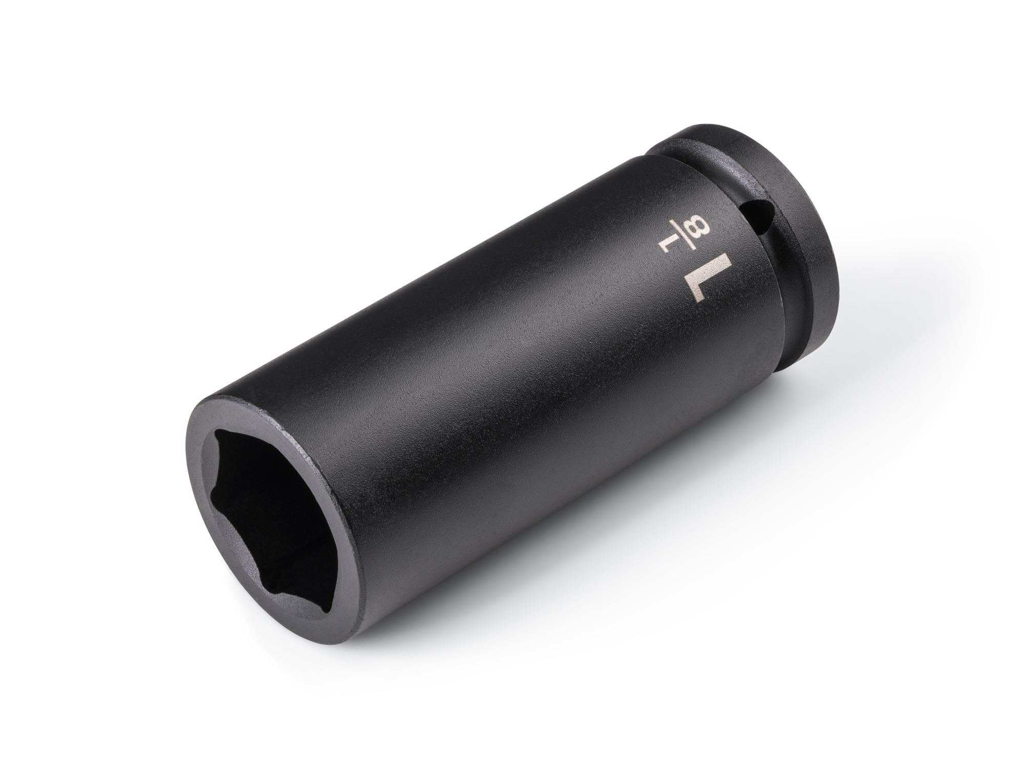 Front-right angle view of Tekton impact drive 6-point socket. Item #SID33029