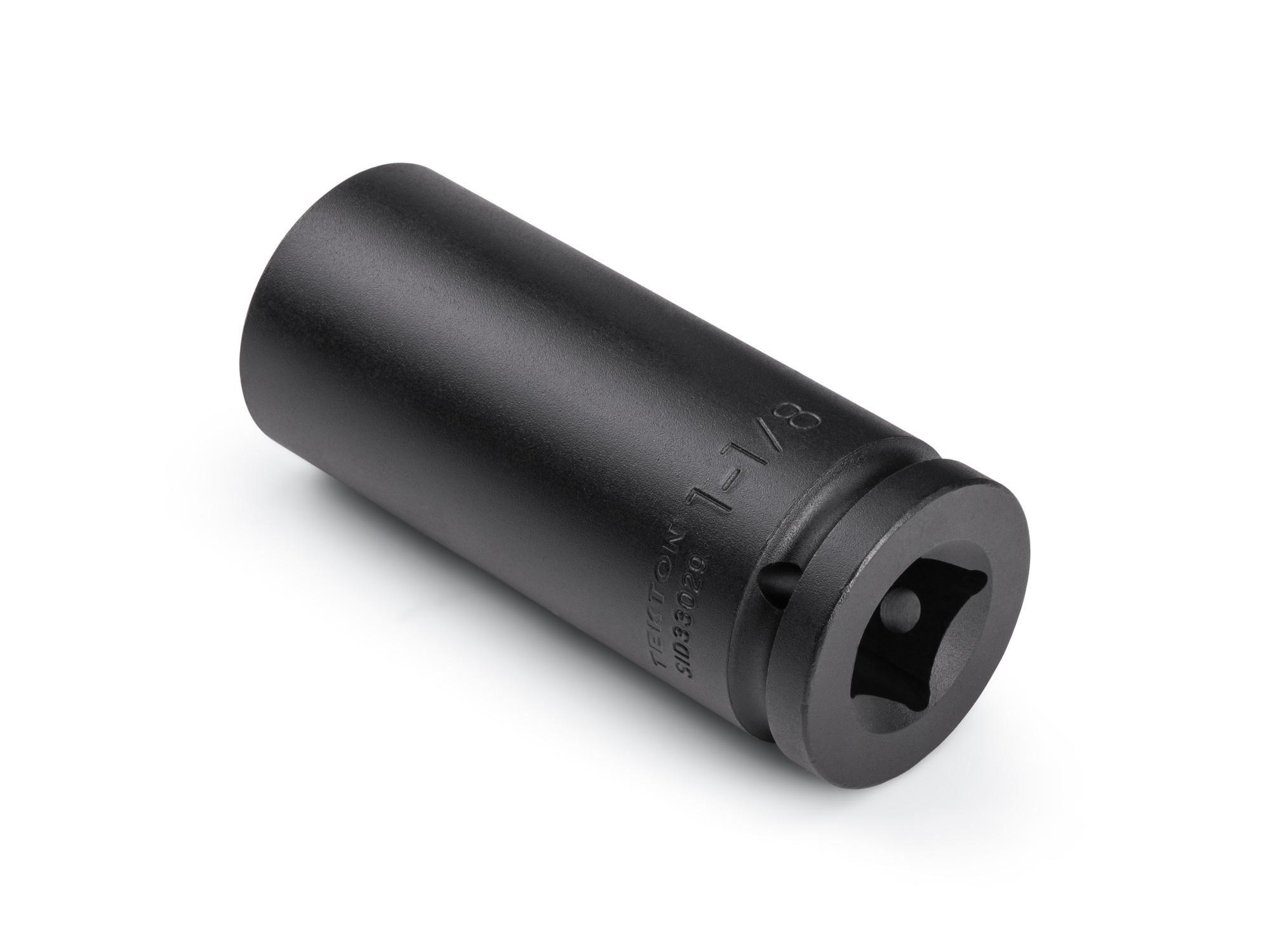 Back angle view of Tekton impact drive 6-point socket. Item #SID33029