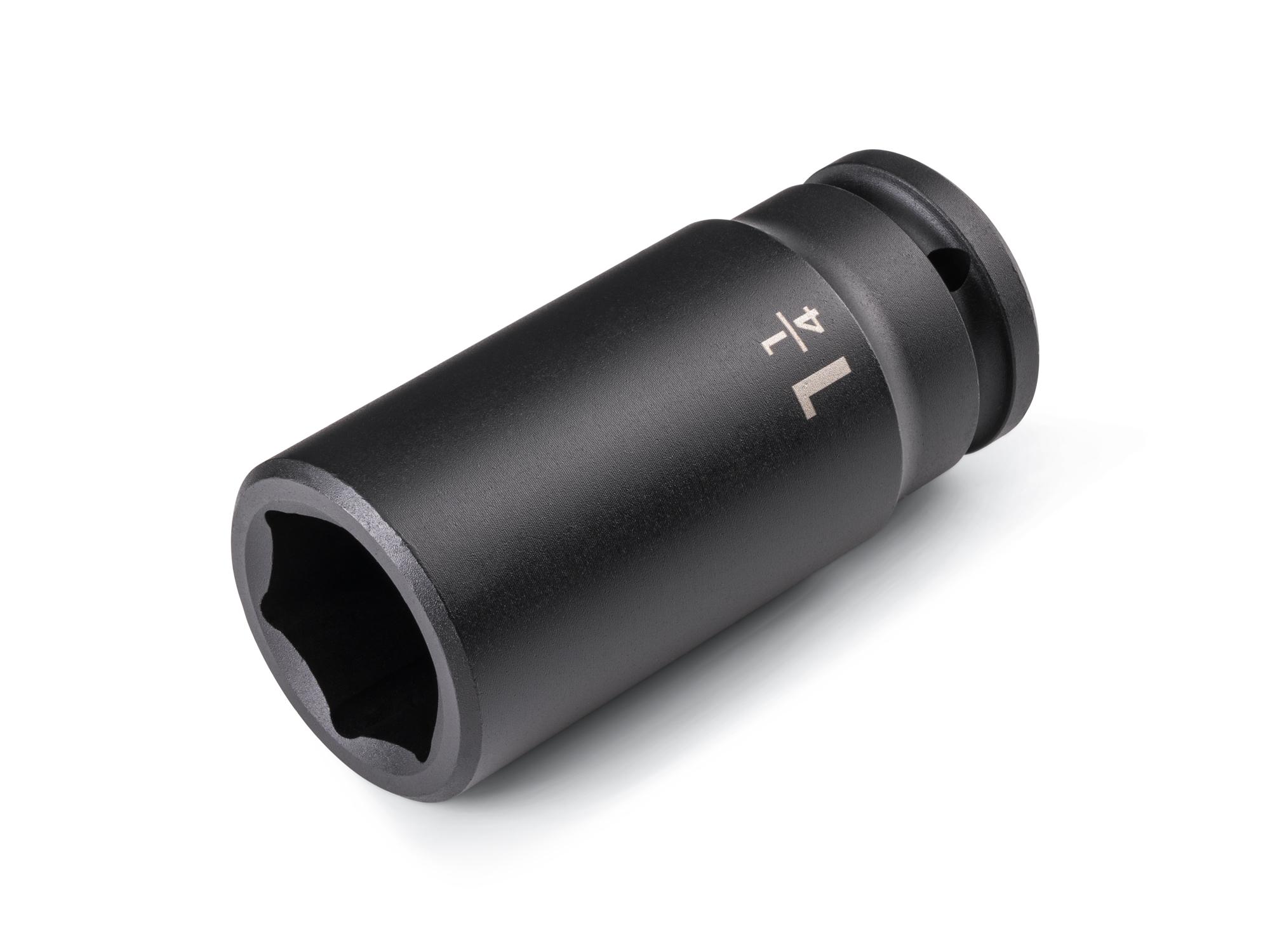 Front-right angle view of Tekton impact drive 6-point socket. Item #SID33032