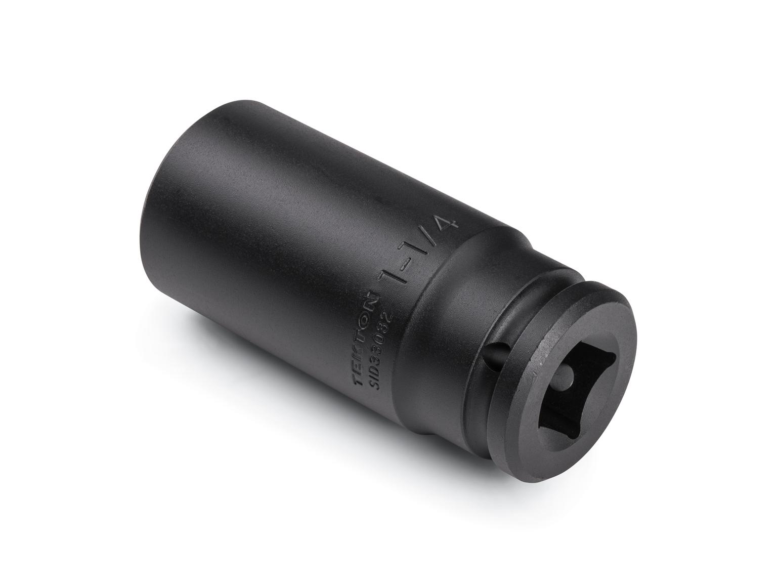 Back angle view of Tekton impact drive 6-point socket. Item #SID33032