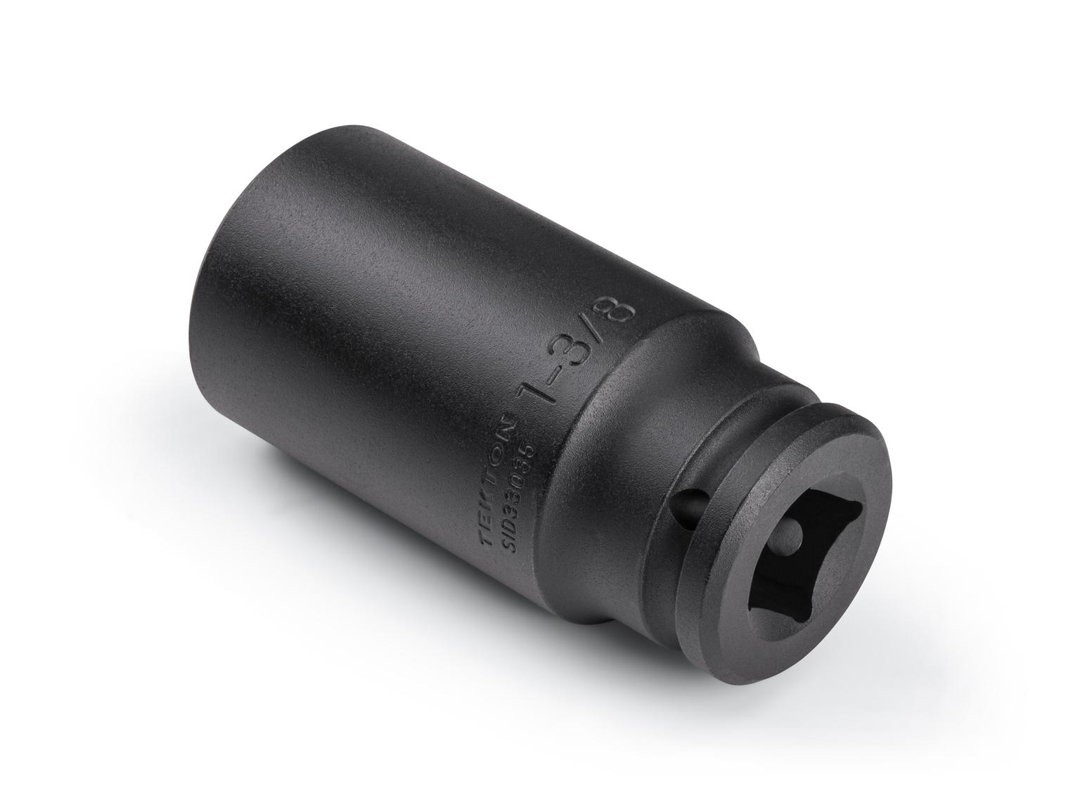 Back angle view of Tekton impact drive 6-point socket. Item #SID33035