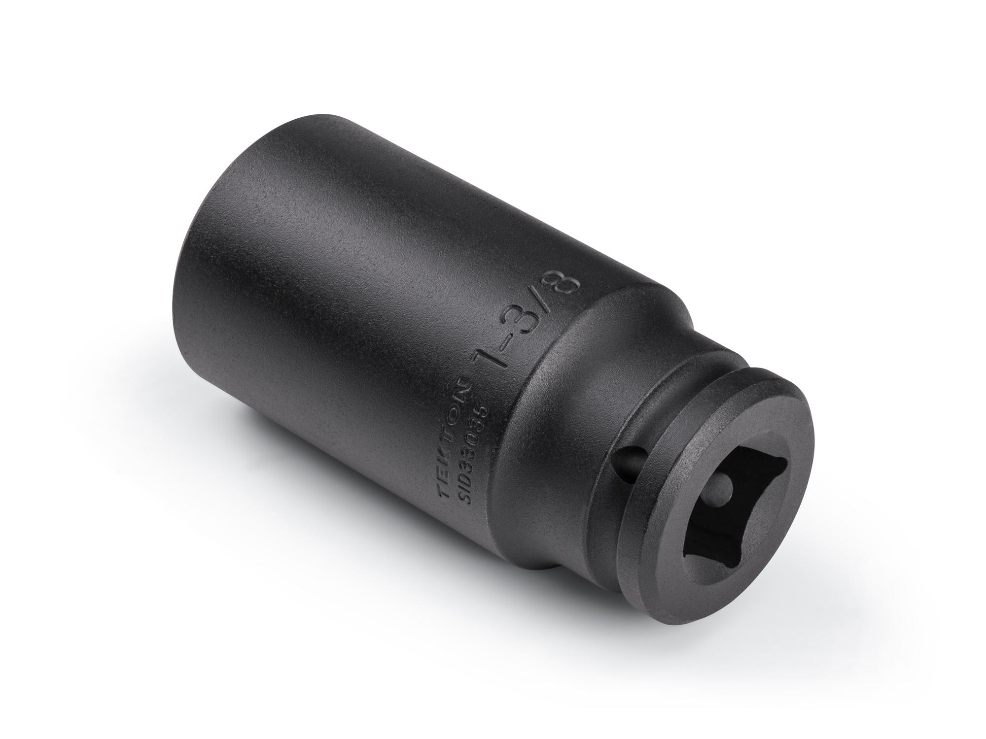 Back angle view of Tekton impact drive 6-point socket. Item #SID33035