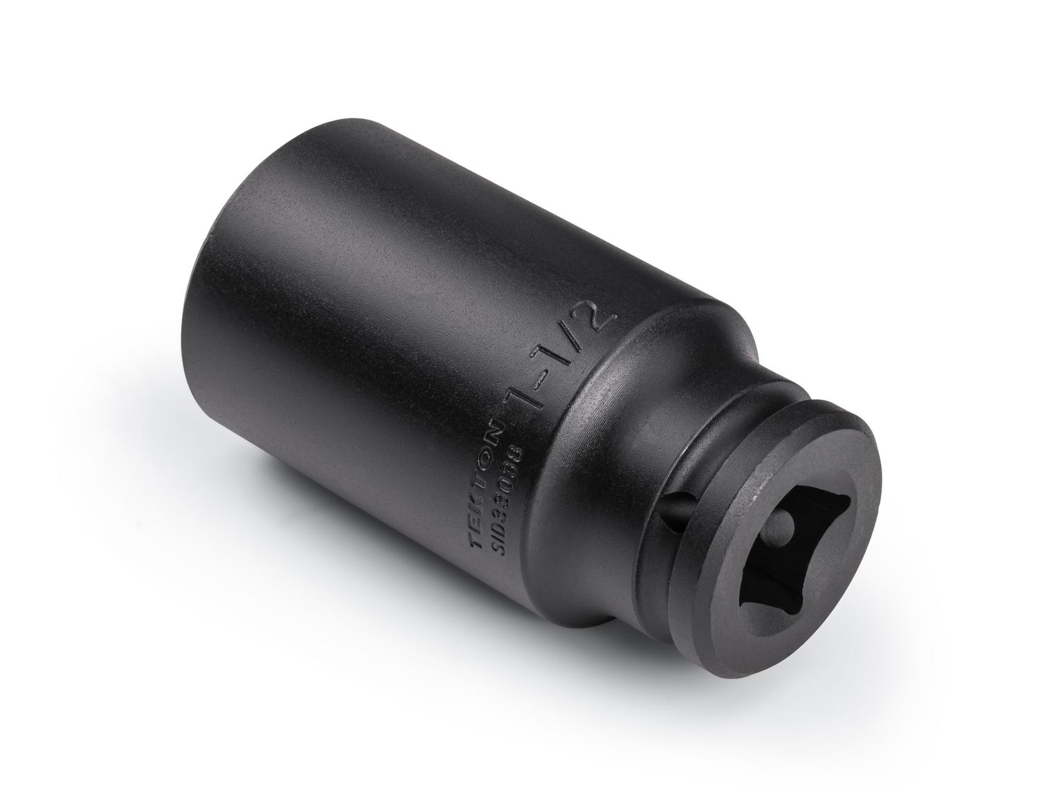 Back angle view of Tekton impact drive 6-point socket. Item #SID33038