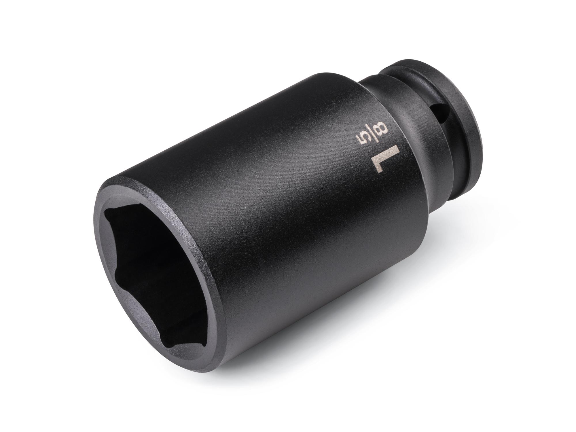 Front-right angle view of Tekton impact drive 6-point socket. Item #SID33041