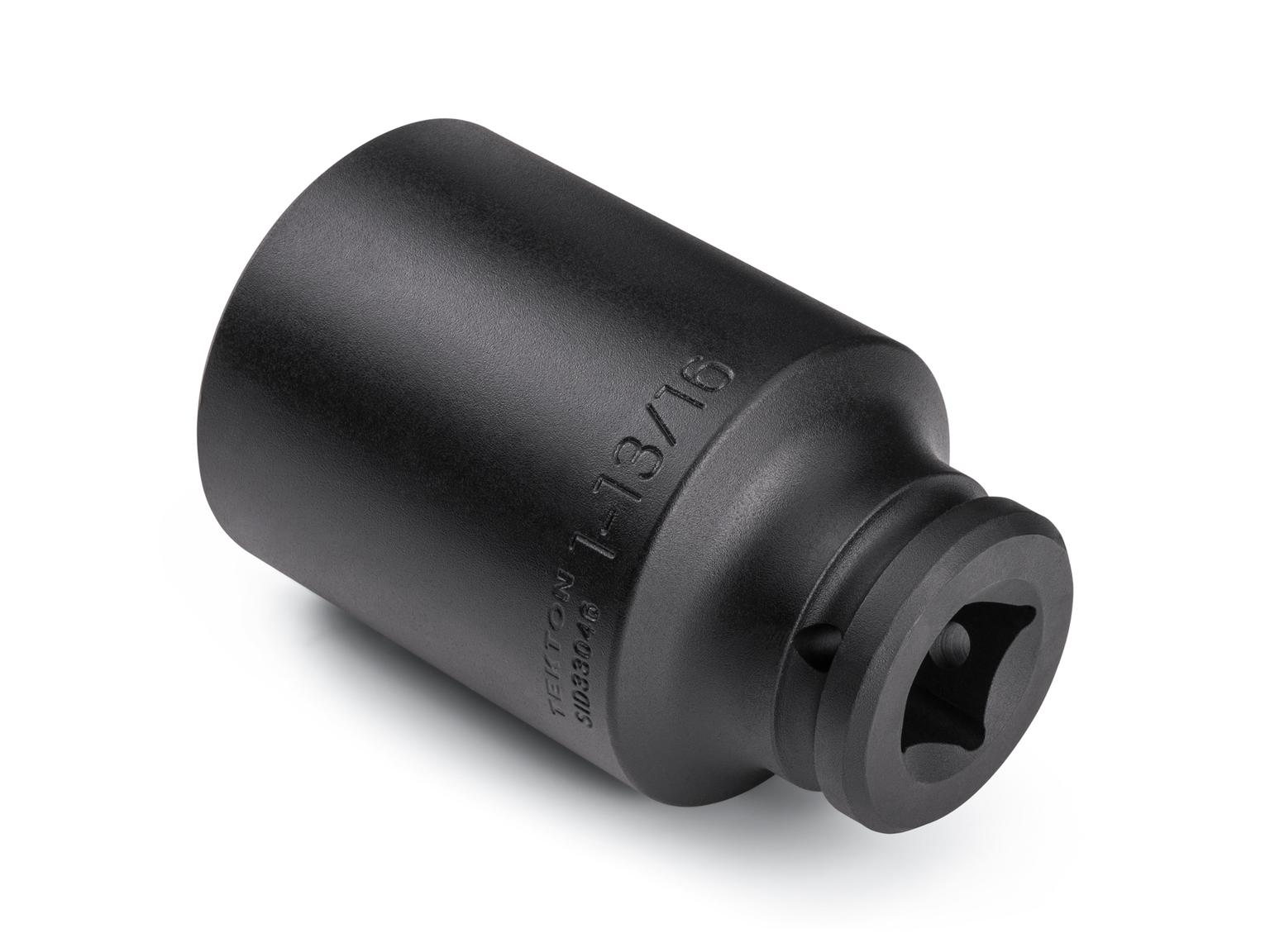 Back angle view of Tekton impact drive 6-point socket. Item #SID33046