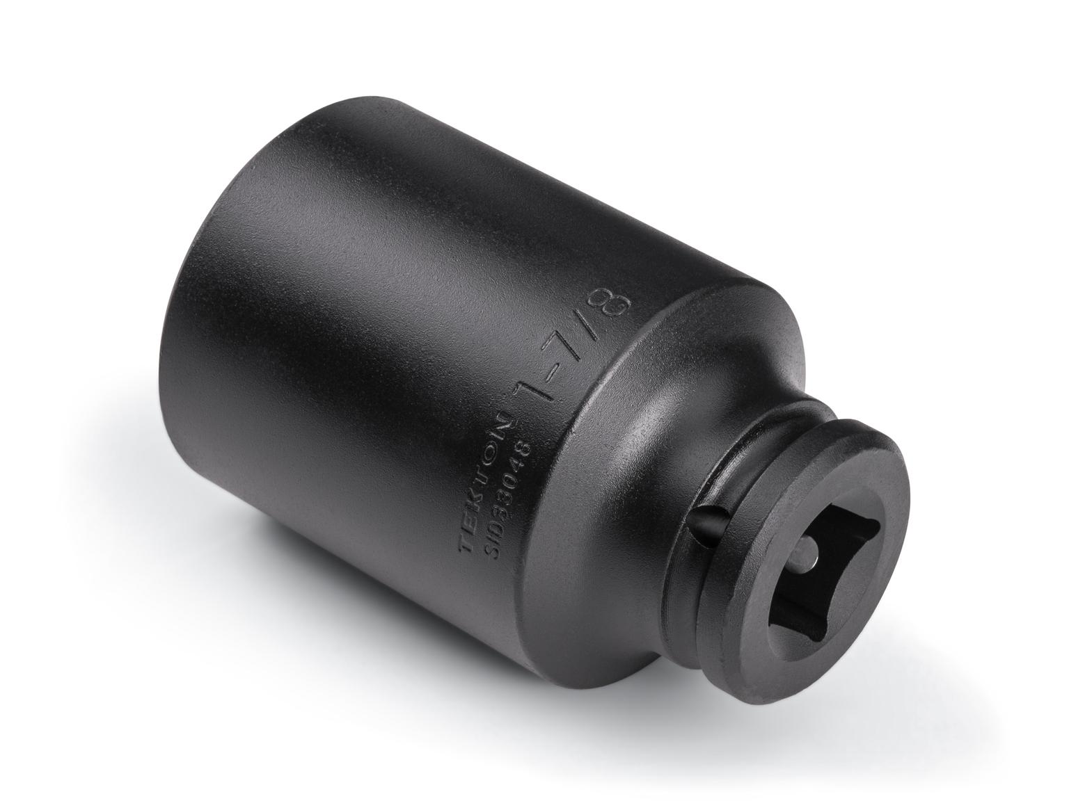 Back angle view of Tekton impact drive 6-point socket. Item #SID33048