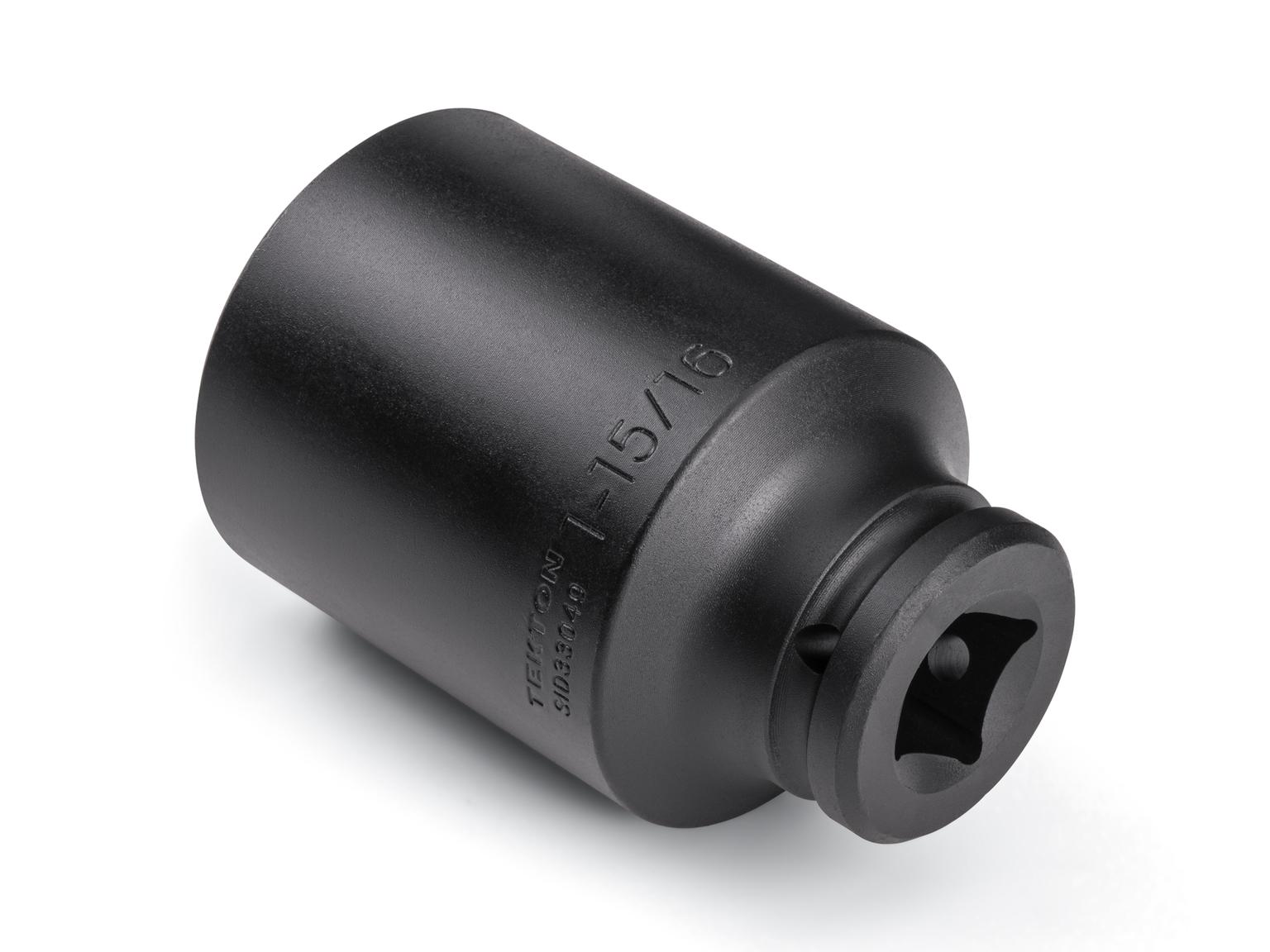 Back angle view of Tekton impact drive 6-point socket. Item #SID33049