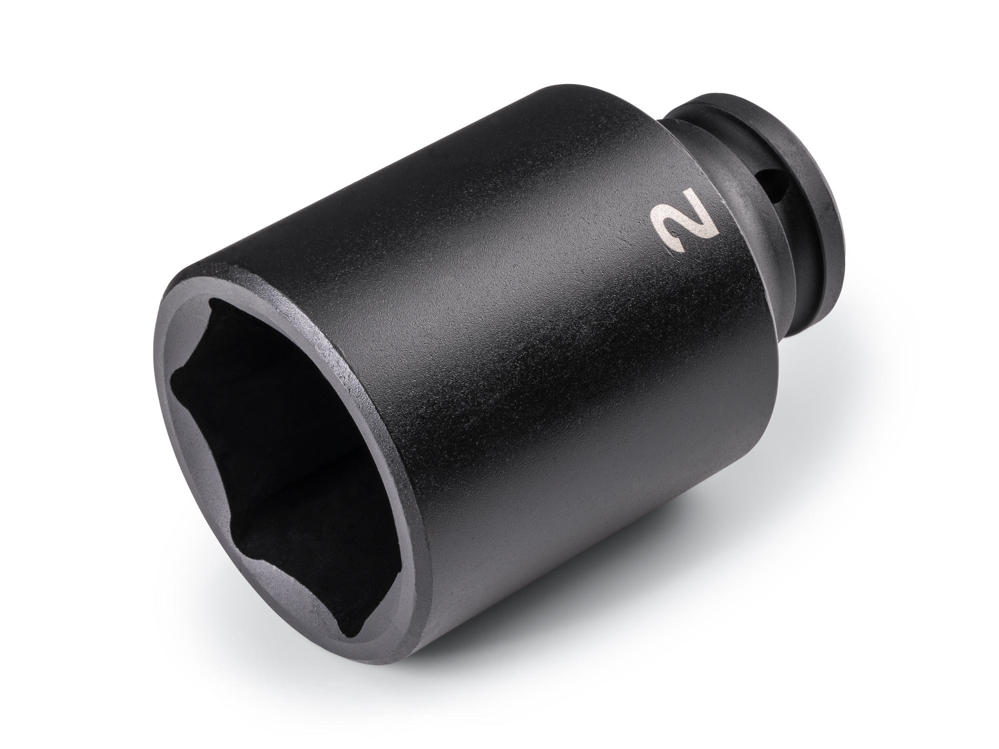 Front-right angle view of Tekton impact drive 6-point socket. Item #SID33051
