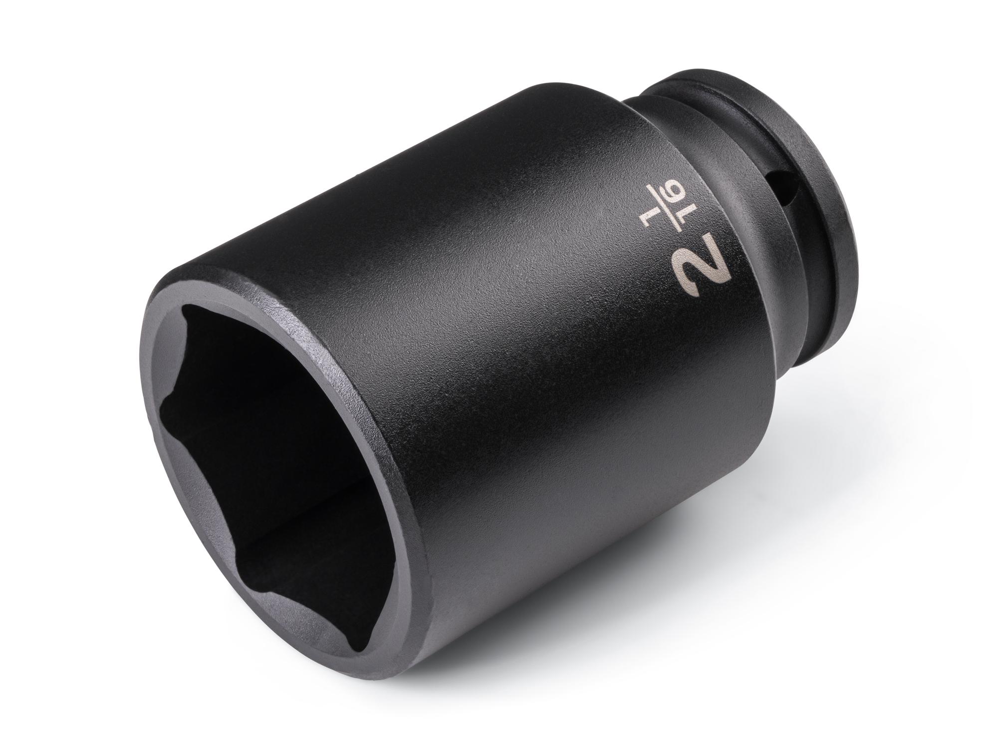 Front-right angle view of Tekton impact drive 6-point socket. Item #SID33052