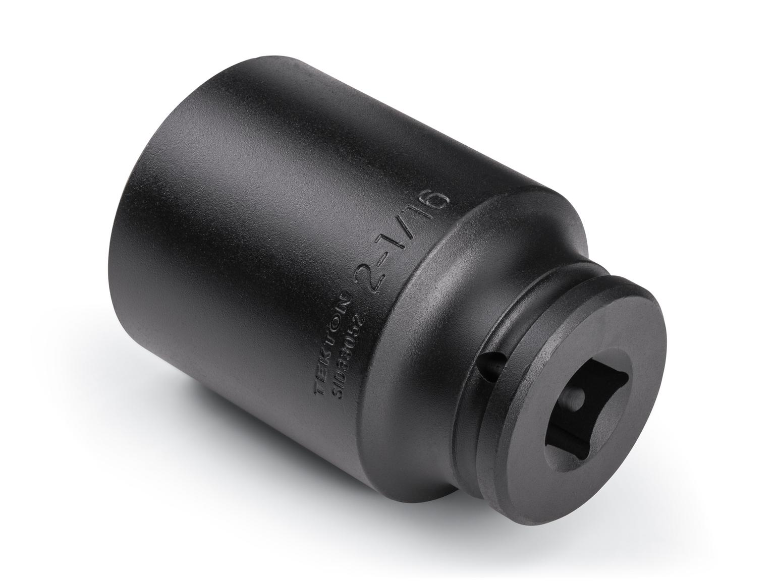 Back angle view of Tekton impact drive 6-point socket. Item #SID33052