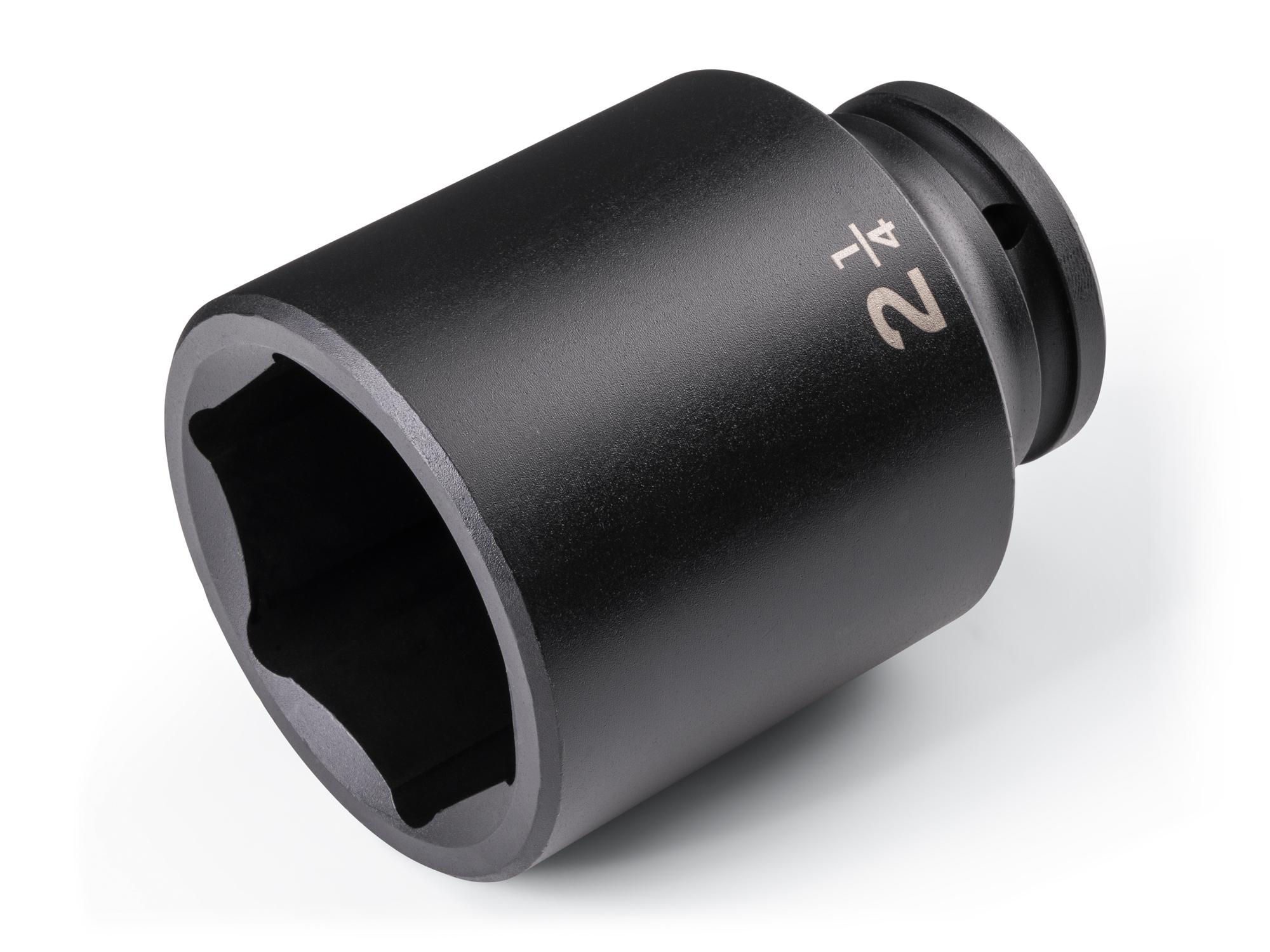 Front-right angle view of Tekton impact drive 6-point socket. Item #SID33057