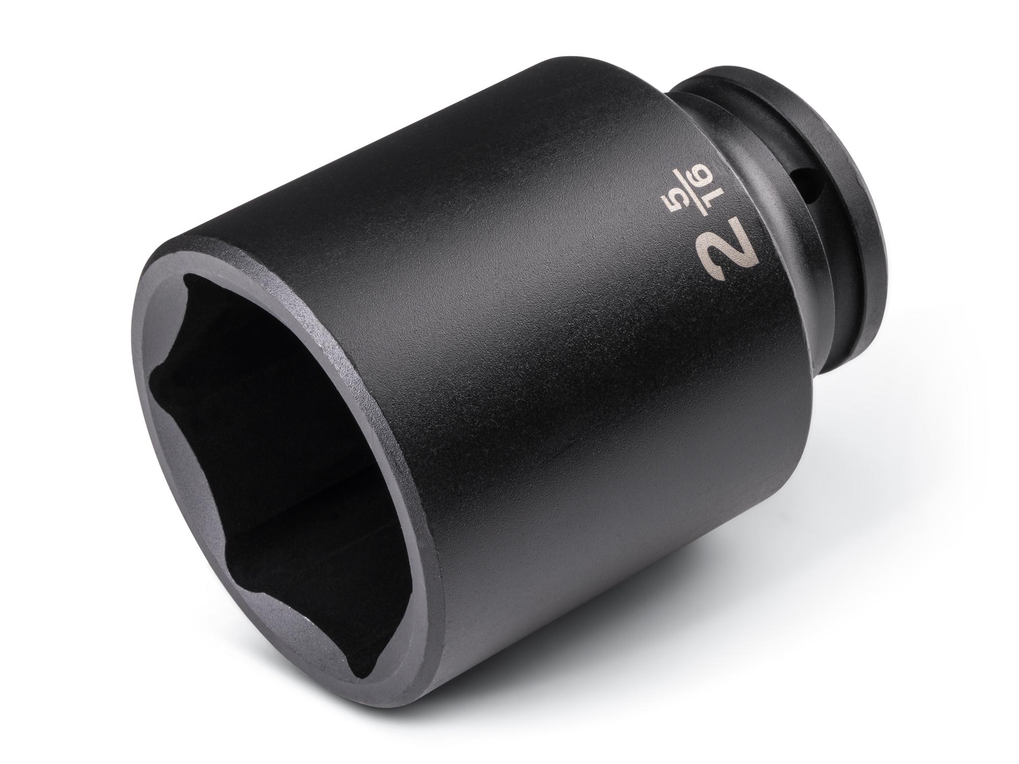 Front-right angle view of Tekton impact drive 6-point socket. Item #SID33059