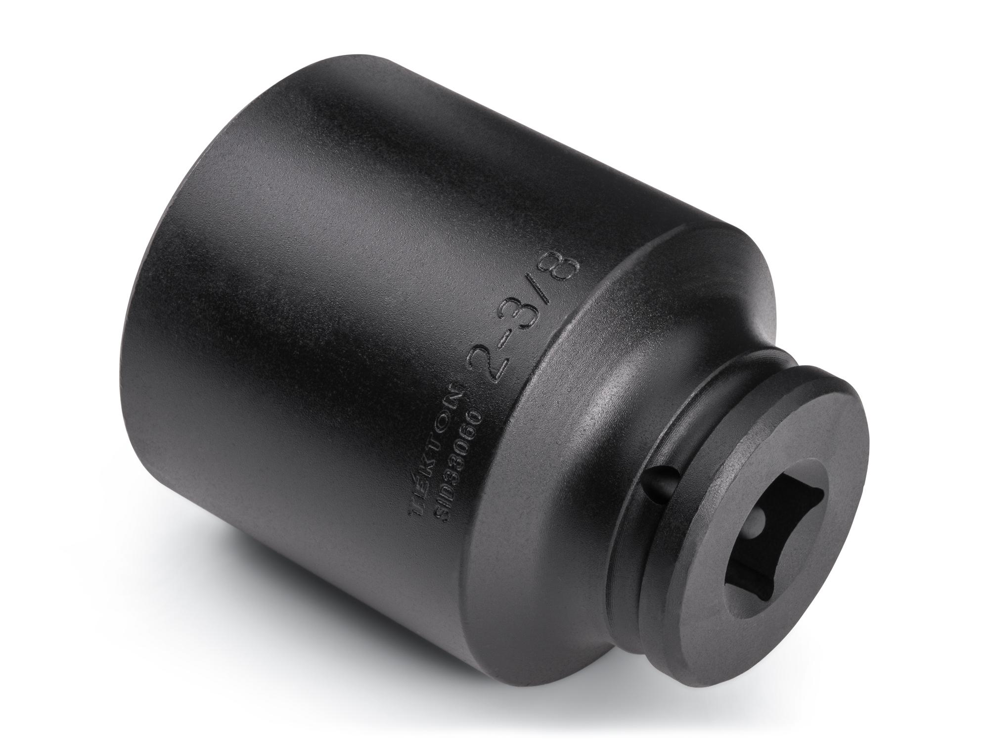 Back angle view of Tekton impact drive 6-point socket. Item #SID33060