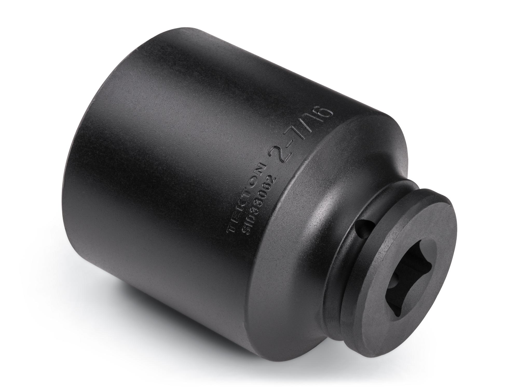Back angle view of Tekton impact drive 6-point socket. Item #SID33062
