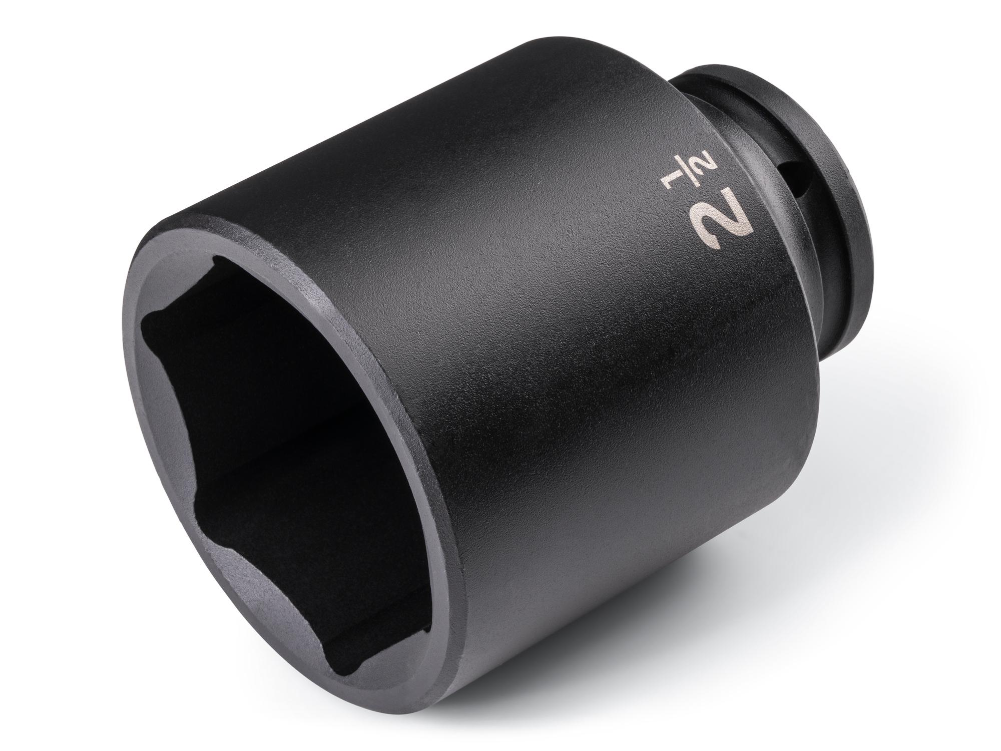 Front-right angle view of Tekton impact drive 6-point socket. Item #SID33063