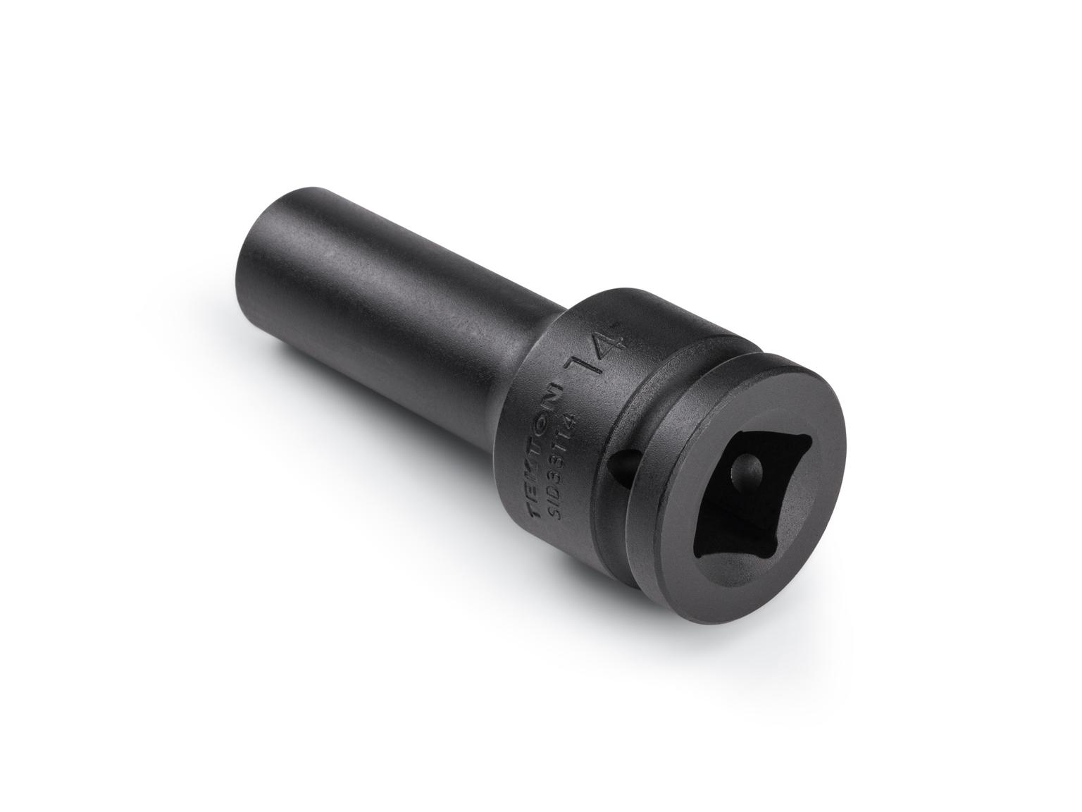 Back angle view of Tekton impact drive 6-point socket. Item #SID33114