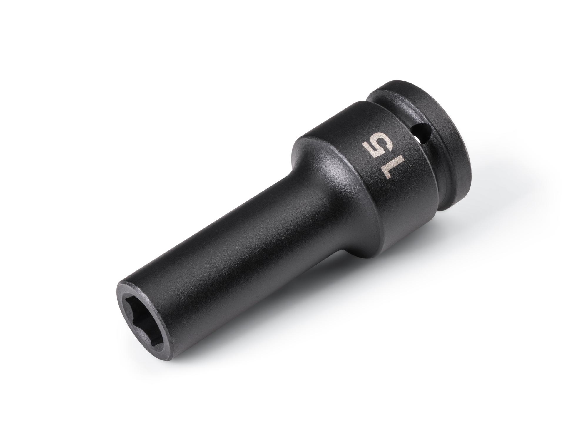 Front-right angle view of Tekton impact drive 6-point socket. Item #SID33115