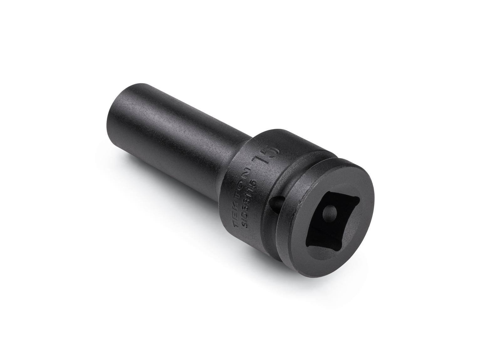 Back angle view of Tekton impact drive 6-point socket. Item #SID33115