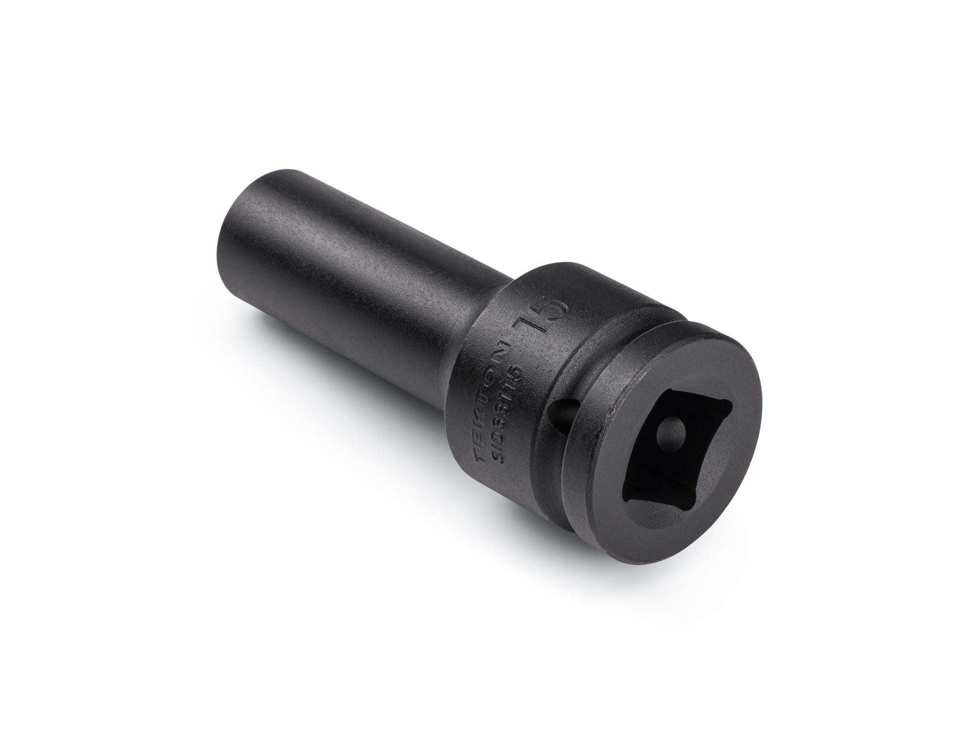 Back angle view of Tekton impact drive 6-point socket. Item #SID33115