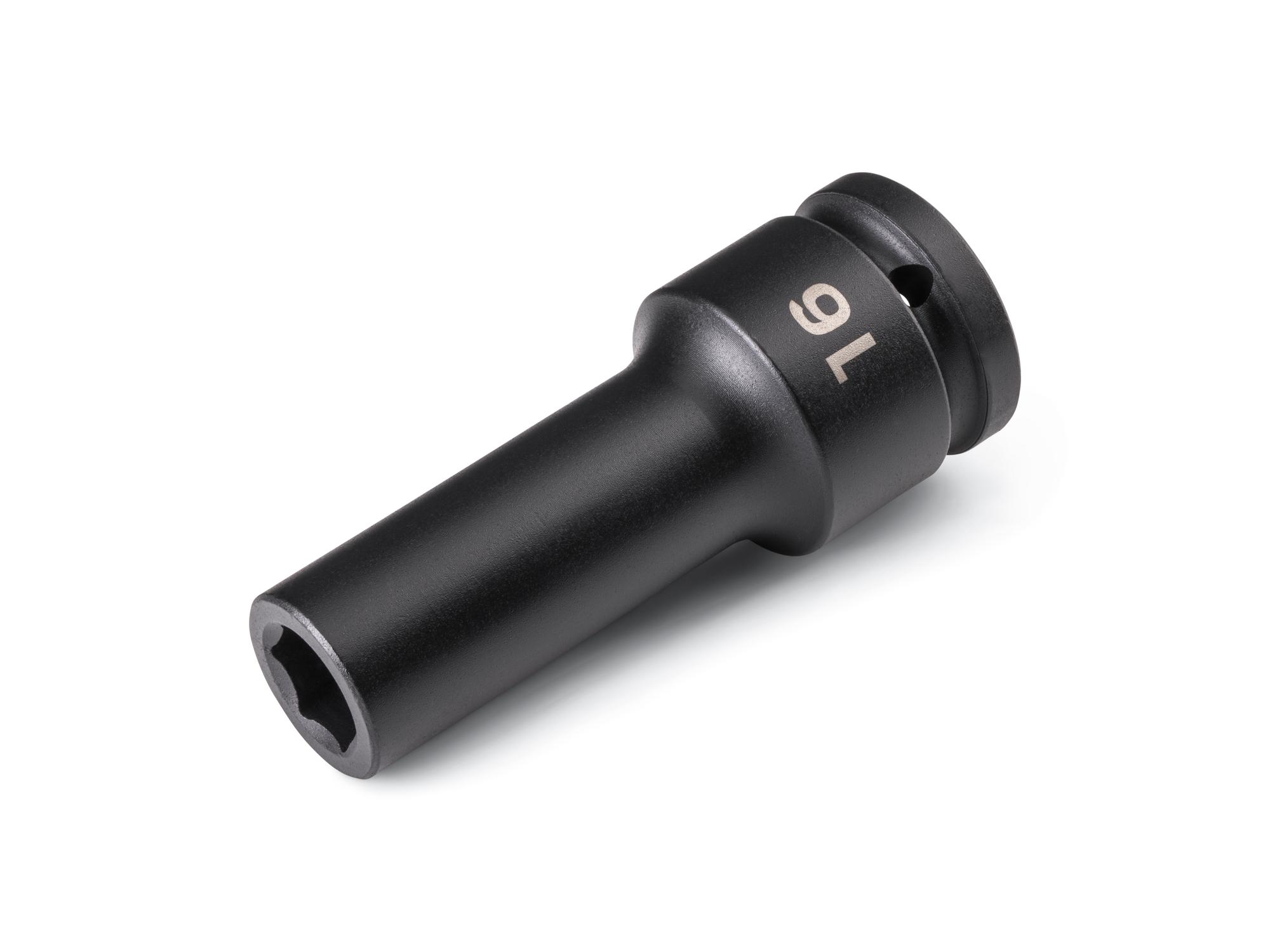 Front-right angle view of Tekton impact drive 6-point socket. Item #SID33116
