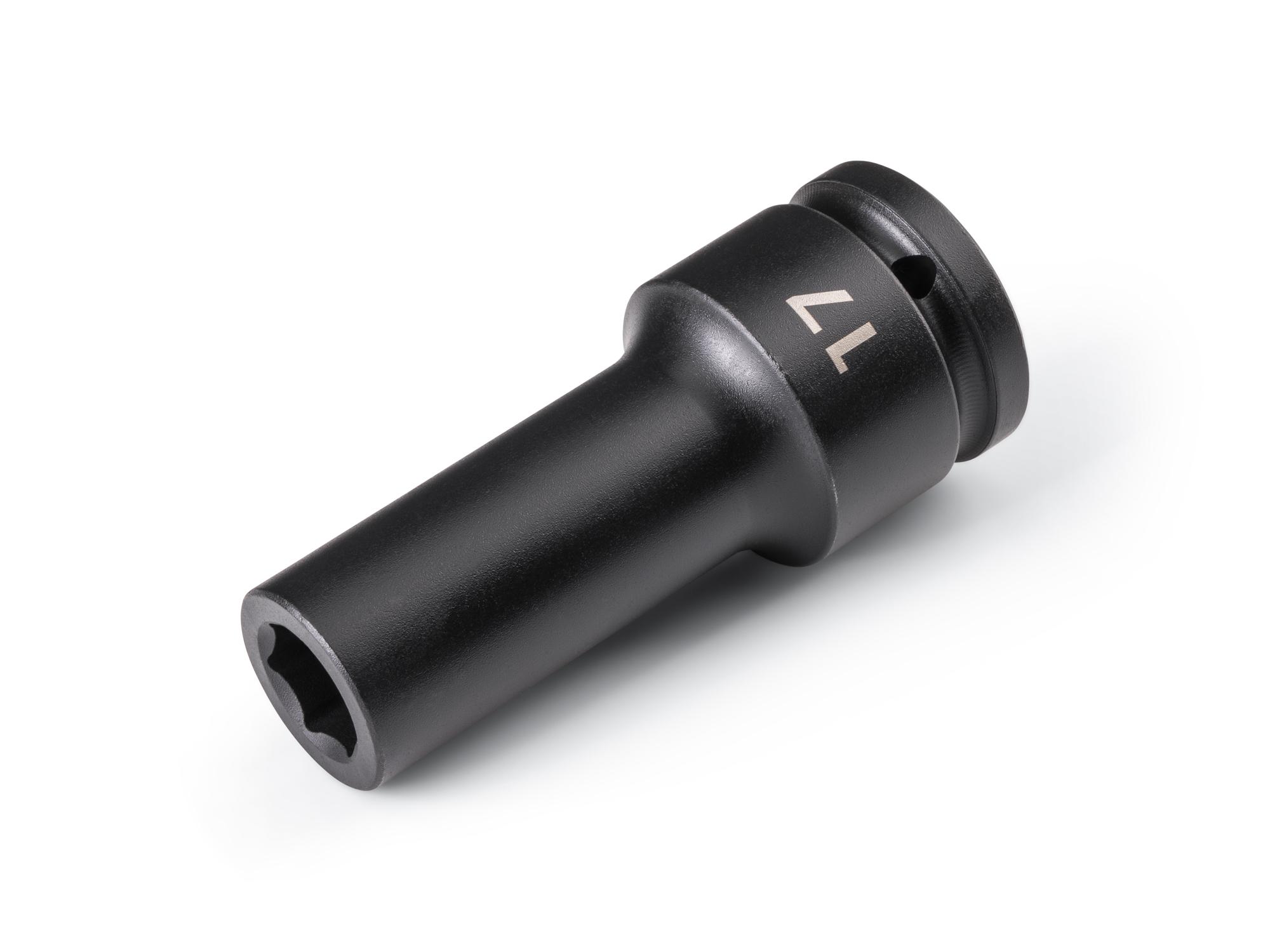 Front-right angle view of Tekton impact drive 6-point socket. Item #SID33117